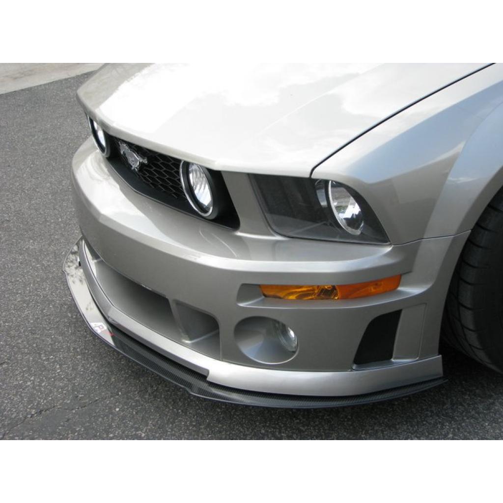 APR Performance Carbon Fiber Front Wind Splitter with Support Rods for 2005–2009 Ford Mustang S197