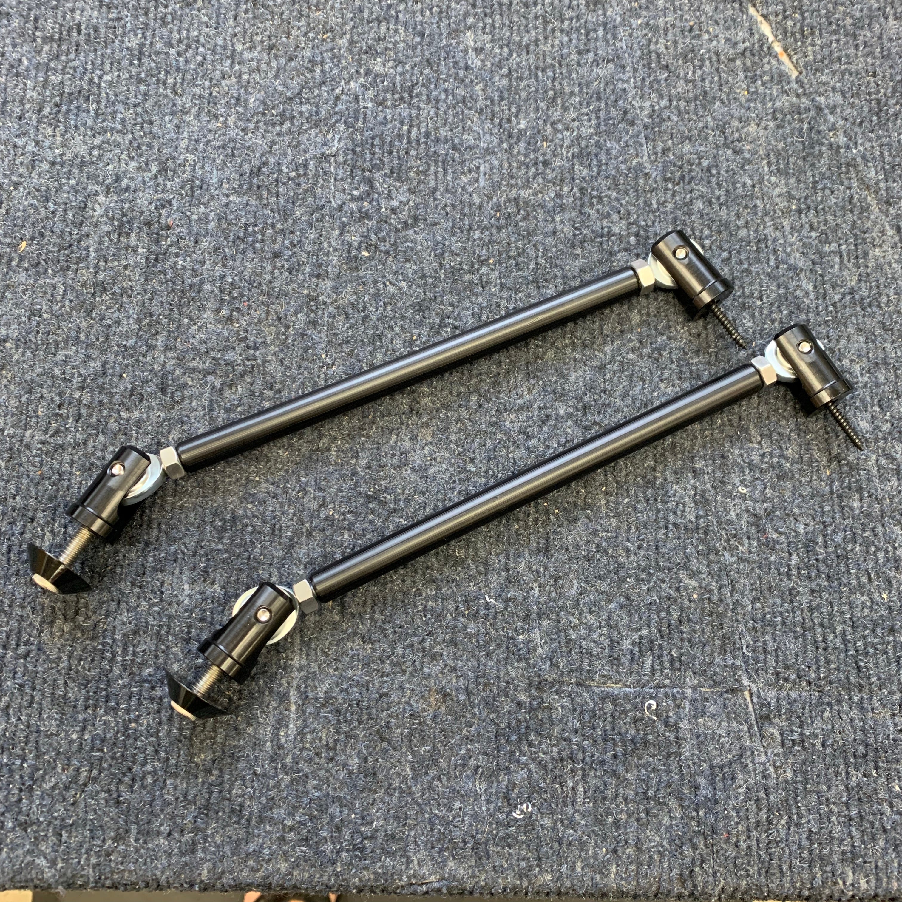 Premium GT4 Adjustable Splitter Support Rods – Billet Aluminum, Natural or Black Anodized | ZL1 Addons