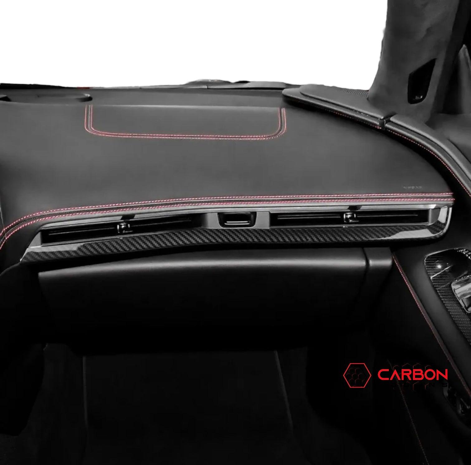 Interior Dash Trim Carbon Fiber Cover Kit | 2020-2023 C8 Corvette - carbonaddons Carbon Fiber Parts, Accessories, Upgrades, Mods