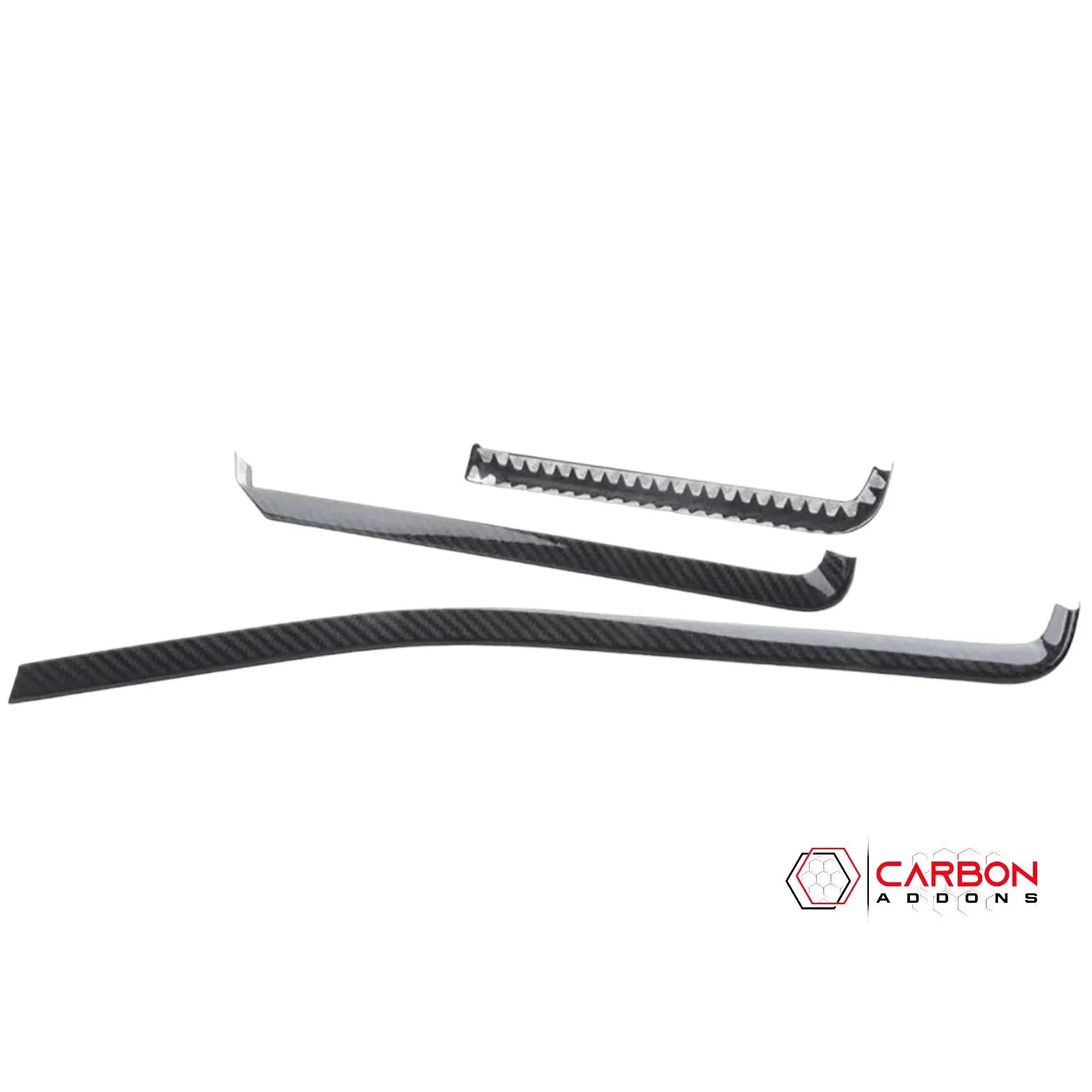 Parts God Corvette C8 Real Carbon Fiber Interior Accessories Upper Center Control Trim Cover Compatible With 2020-2025