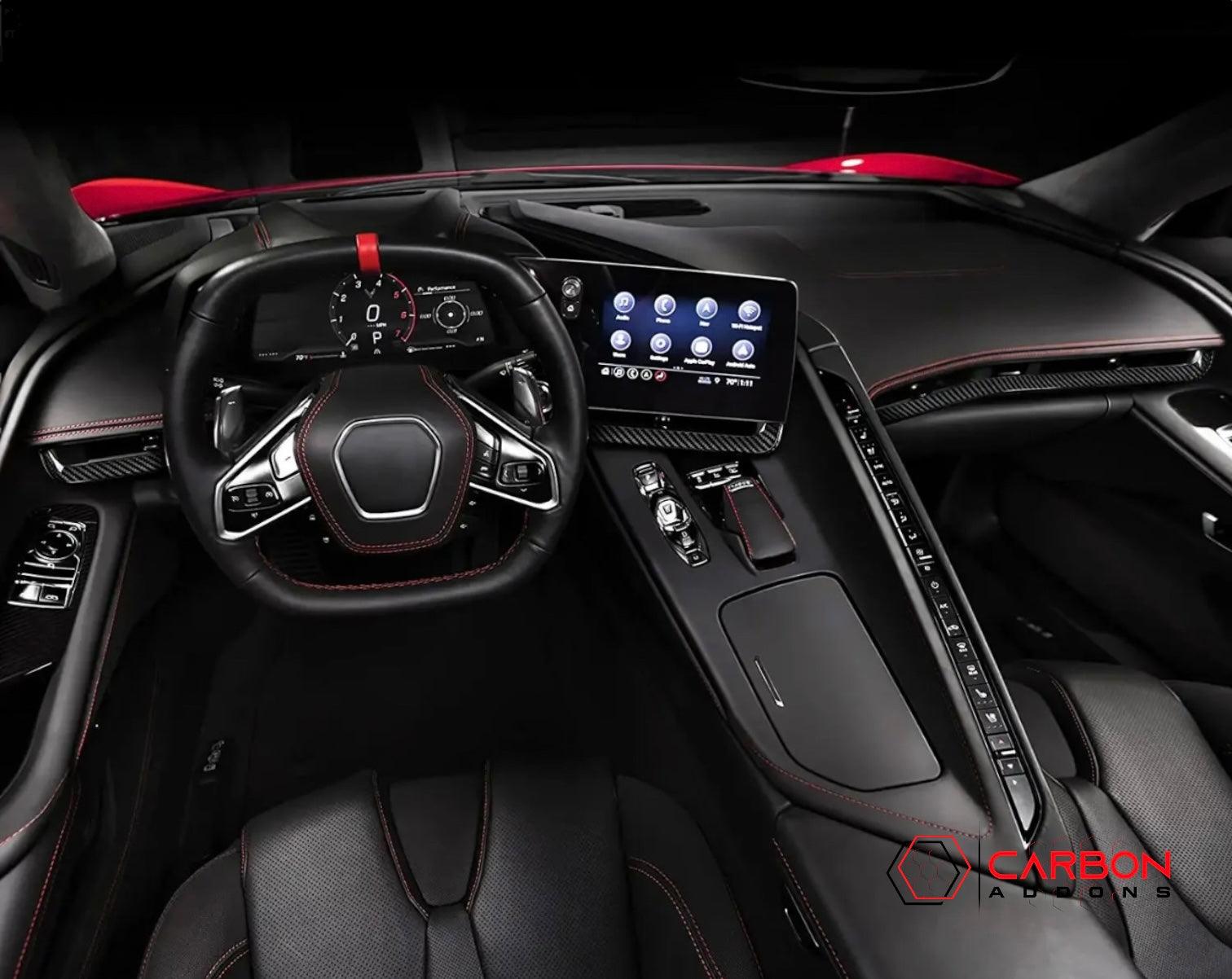 Interior Dash Trim Carbon Fiber Cover Kit | 2020-2023 C8 Corvette