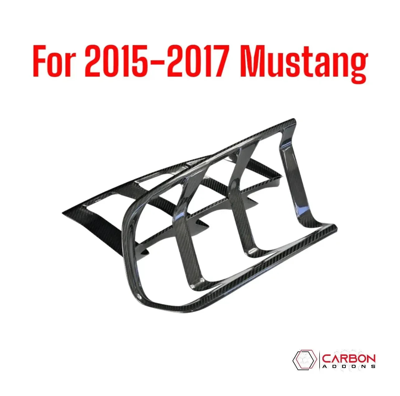 Exterior Carbon Fiber Taillight Trim Covers for 2015–2023 Ford