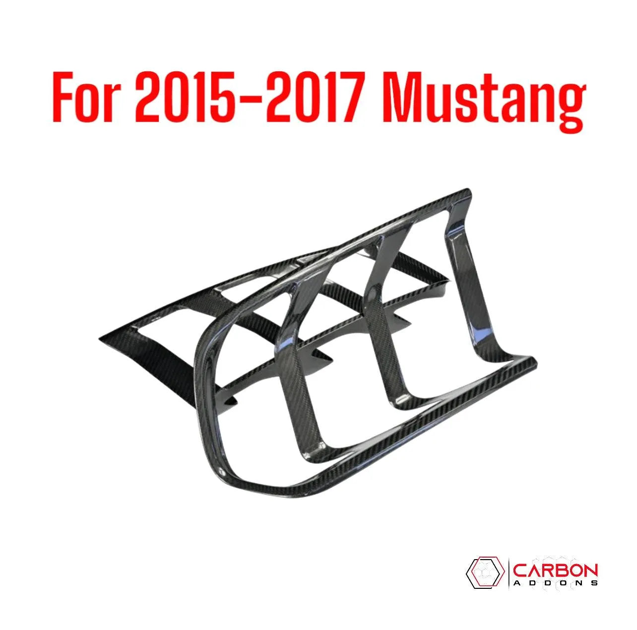 Mustang 2015-2023 Exterior Carbon Fiber Taillight Trim Covers - carbonaddons Carbon Fiber Parts, Accessories, Upgrades, Mods