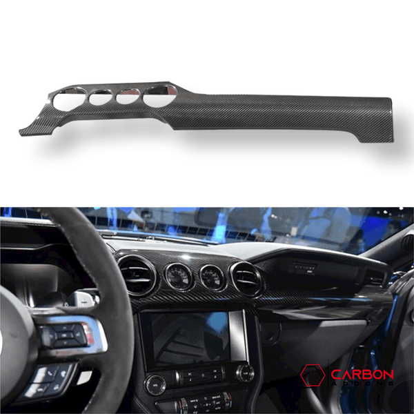 Mustang 2015-2023 Hard Carbon Fiber Dashboard Cover Carbon Fiber Parts