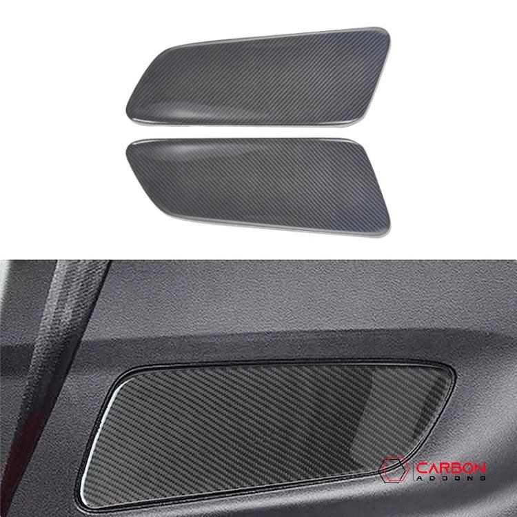 Mustang 2015-2023 Hard Carbon Fiber Rear Seat Side Trim Covers - carbonaddons Carbon Fiber Parts, Accessories, Upgrades, Mods
