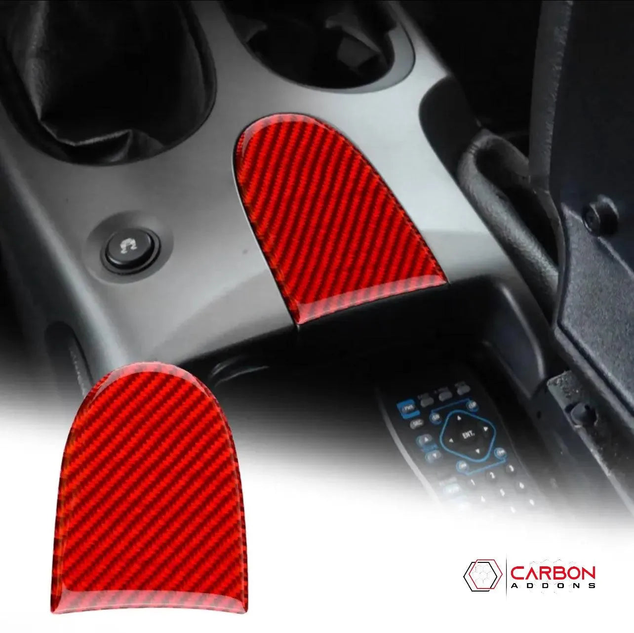 Real Carbon Center Console Trim Overlay | C6 2005-2013 Corvette - carbonaddons Carbon Fiber Parts, Accessories, Upgrades, Mods