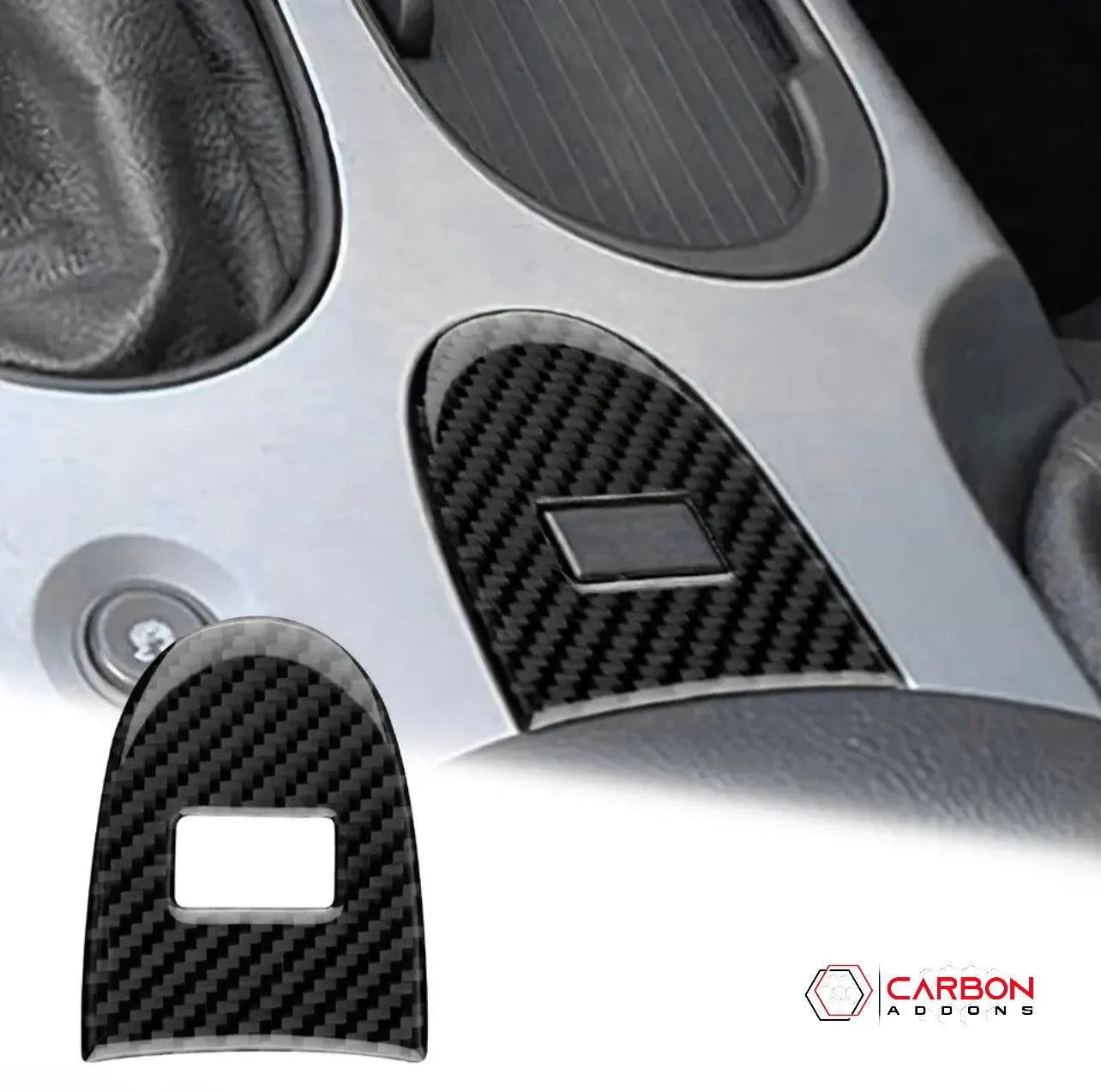 Real Carbon Center Console Trim Overlay | C6 2005-2013 Corvette - carbonaddons Carbon Fiber Parts, Accessories, Upgrades, Mods