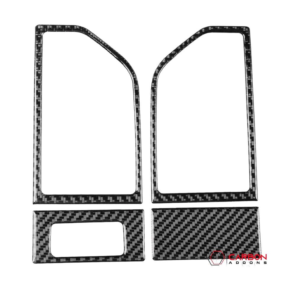 Real Carbon Fiber Driver and Passenger Side AC Vent Trim Overlay | 2015-2020 Ford F150 - carbonaddons Carbon Fiber Parts, Accessories, Upgrades, Mods
