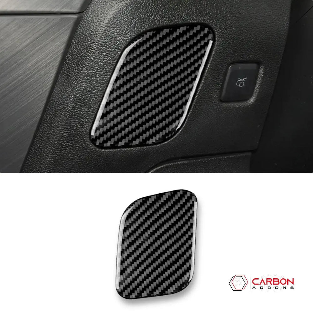 Real Carbon Fiber Driver Side Dash Trim Overlay for Ford Mustang 20152023 Carbon Fiber Pars