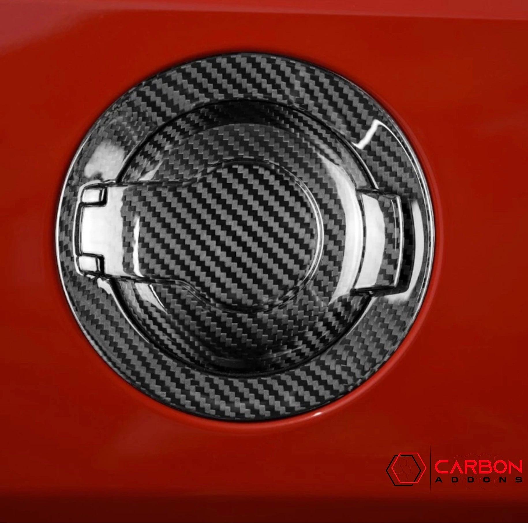 Real Carbon Fiber Gas Cap Cover for Dodge Challenger 2015-2023 - carbonaddons Carbon Fiber Parts, Accessories, Upgrades, Mods