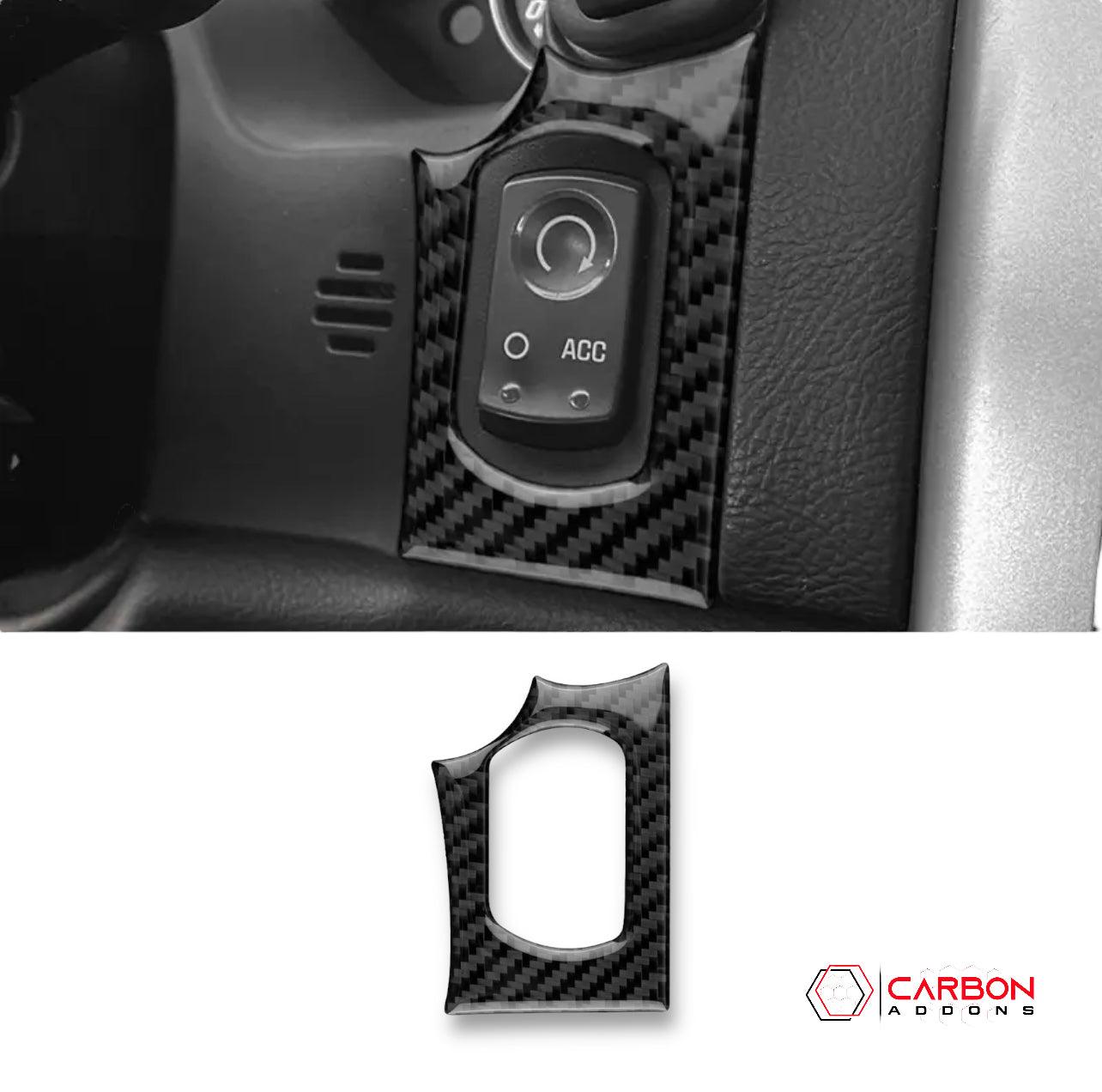 Real Carbon Fiber Ignition Start Button Surround Trim Overlay | C6 2005-2013 Corvette - carbonaddons Carbon Fiber Parts, Accessories, Upgrades, Mods