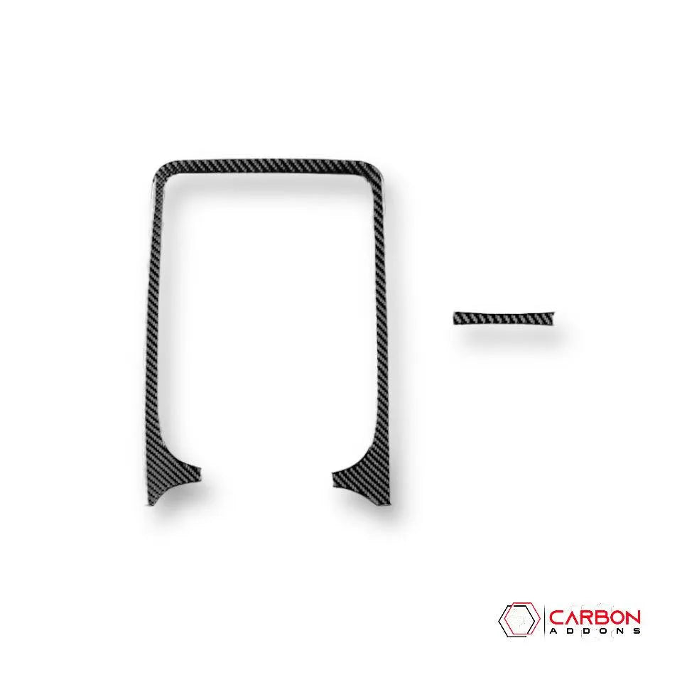 Real Carbon Fiber Infotainment Radio Screen Trim Overlay for 2011-2020 Dodge Durango - carbonaddons Carbon Fiber Parts, Accessories, Upgrades, Mods