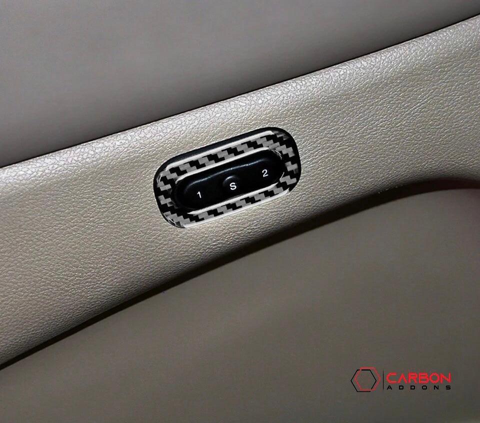 Real Carbon Fiber Memory Seat Trim Overlay for 2011-2020 Dodge Durango - carbonaddons Carbon Fiber Parts, Accessories, Upgrades, Mods