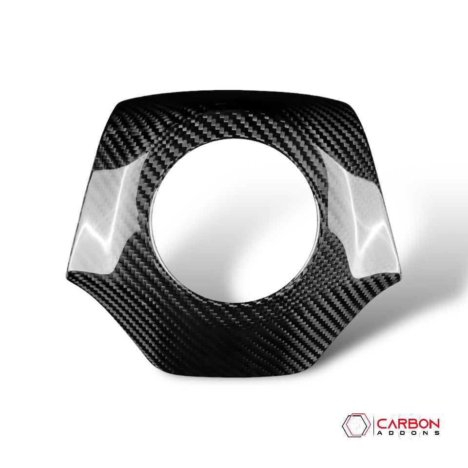 Real Carbon Fiber Steering Airbag Cover | For 2016-2024 Chevy Camaro - carbonaddons Carbon Fiber Parts, Accessories, Upgrades, Mods