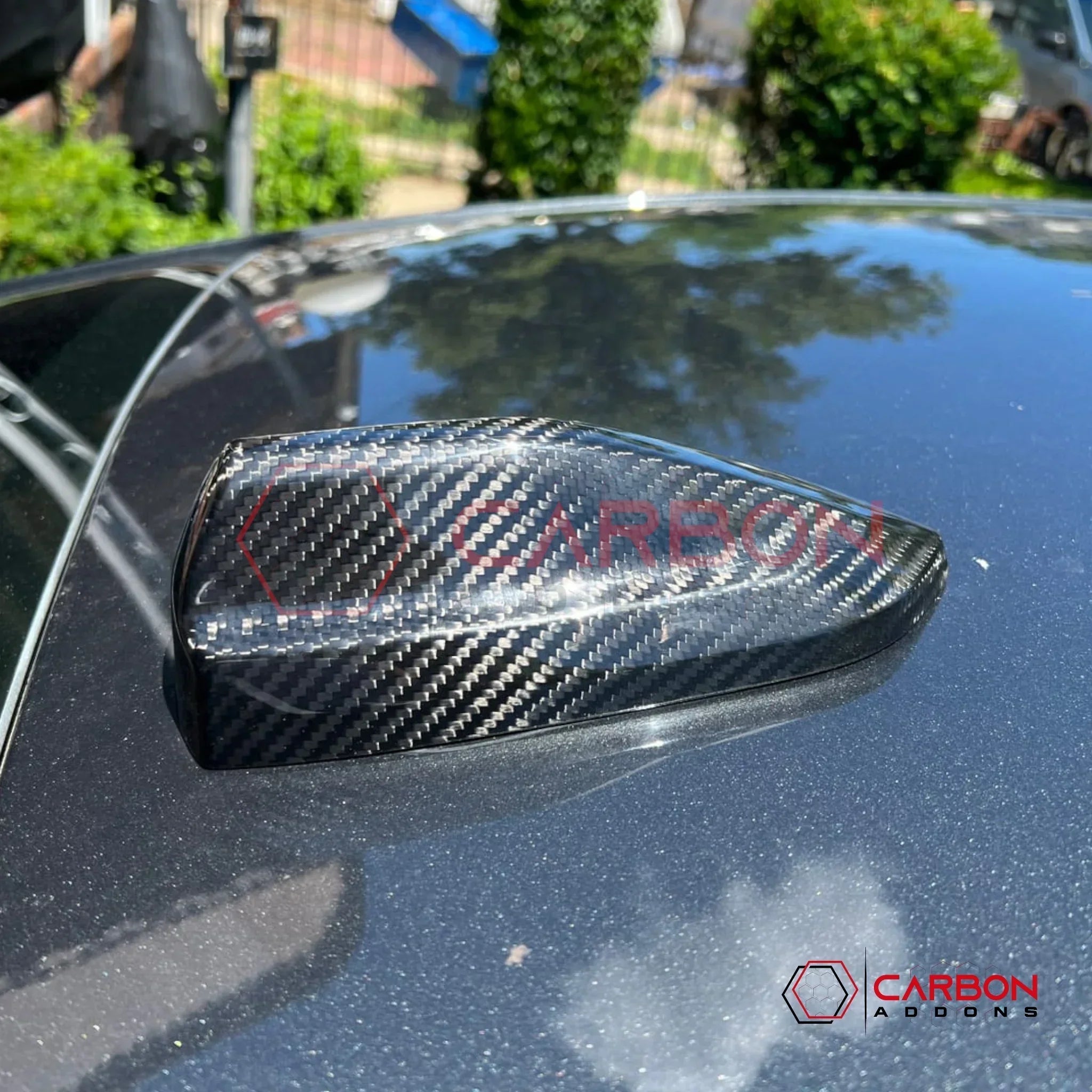 2020+ Camaro Carbon Fiber Shark Fin Antenna Cover Carbon Fiber