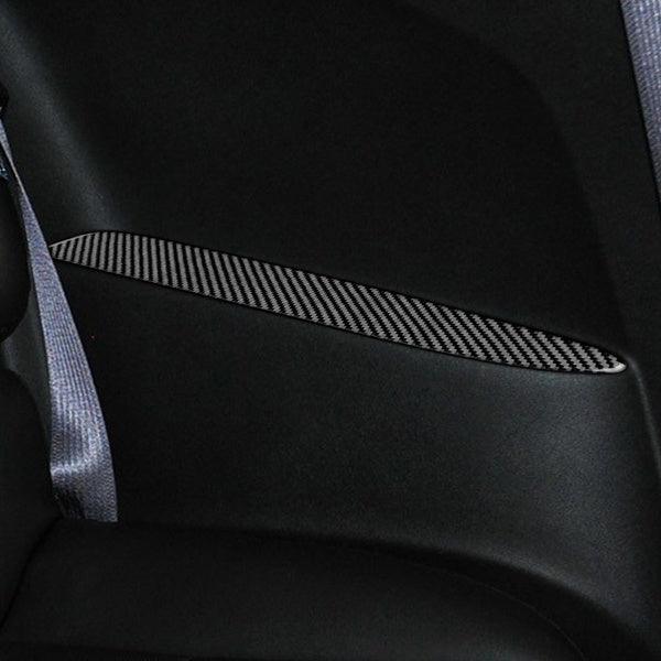 [Set] Carbon Fiber Rear Seat Armrest Overlay for Chevrolet Camaro 2010-2015 - carbonaddons Carbon Fiber Parts, Accessories, Upgrades, Mods