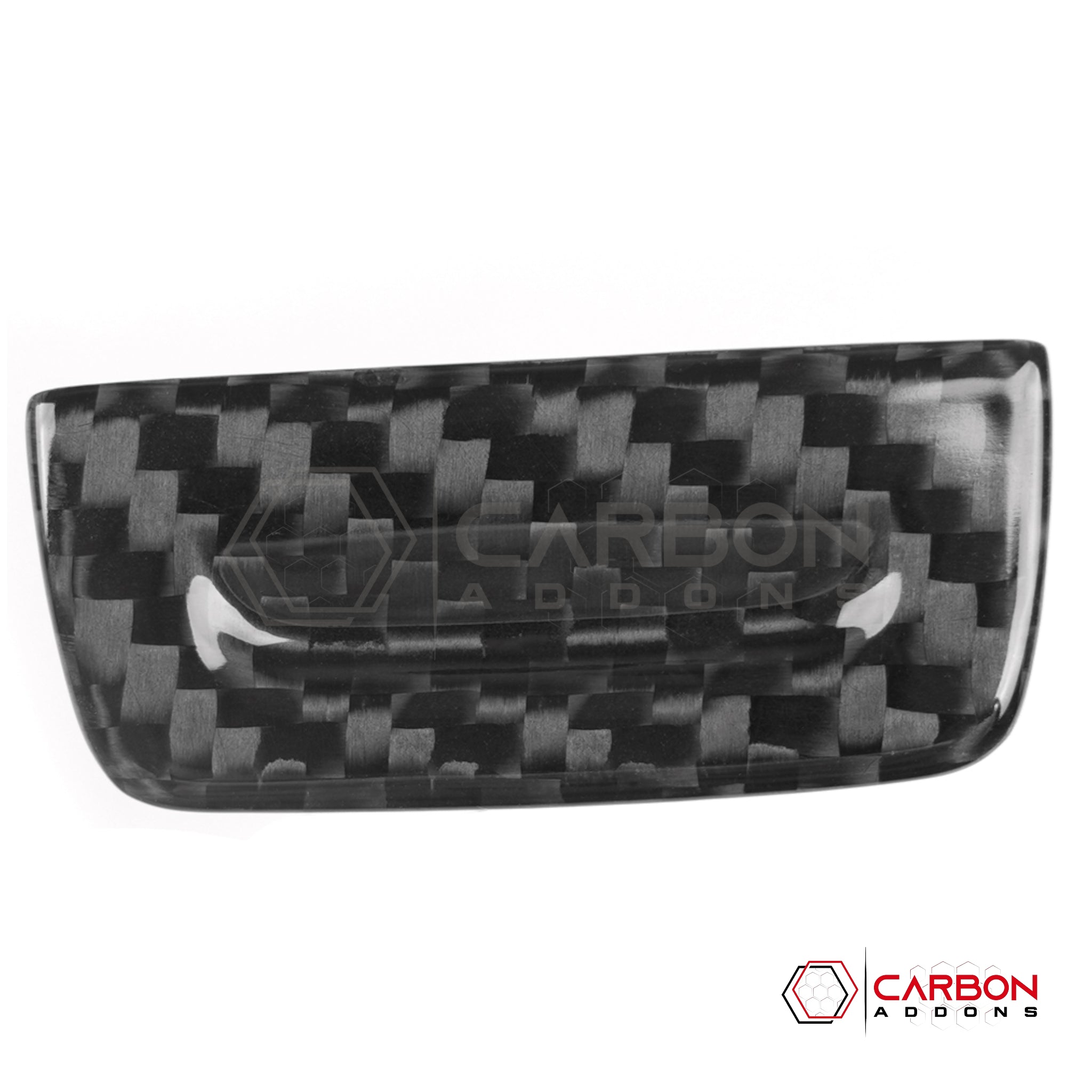 C8 Corvette Glove Box Switch Cover – Real Dry Carbon Fiber (Stingray / Z06 / E-Ray / ZR1, 2020-2025)