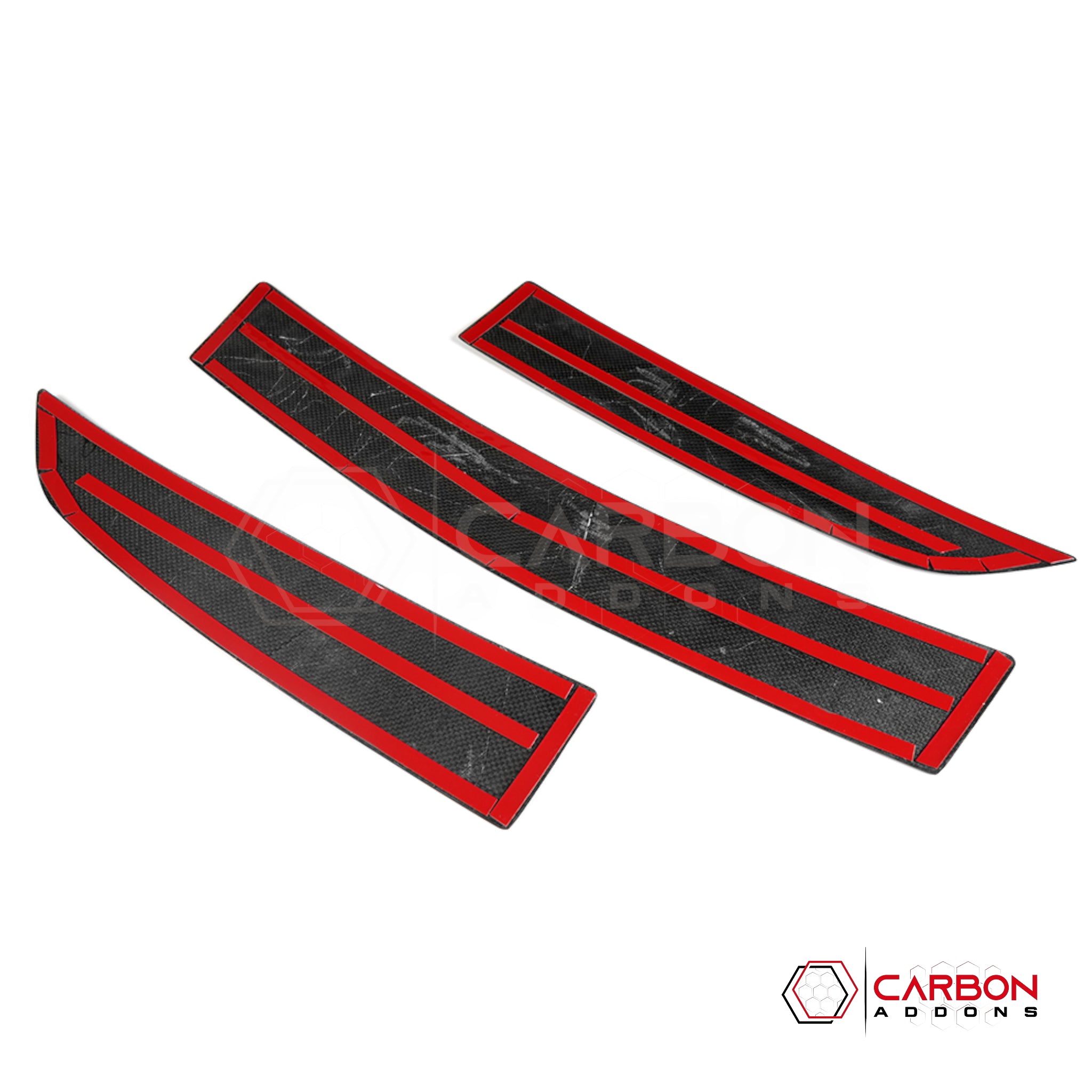 C8 Corvette Z06 / E-Ray Carbon Fiber Spoiler Delete Covers – Dry Pre-Preg (3pc)
