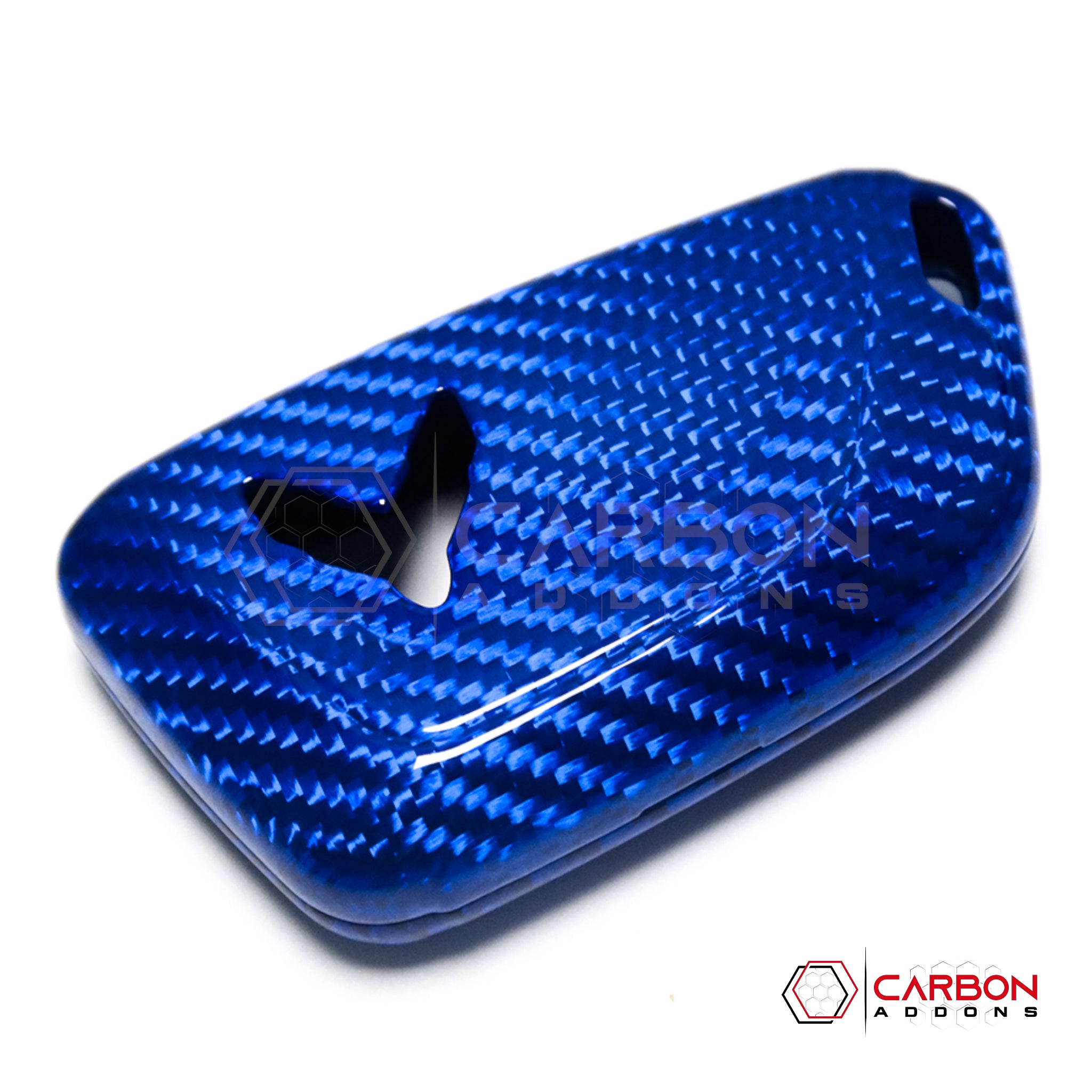 C8 CORVETTE CARBON FIBER KEY COVER - BLACK, RED, BLUE OR FORGE CARBON