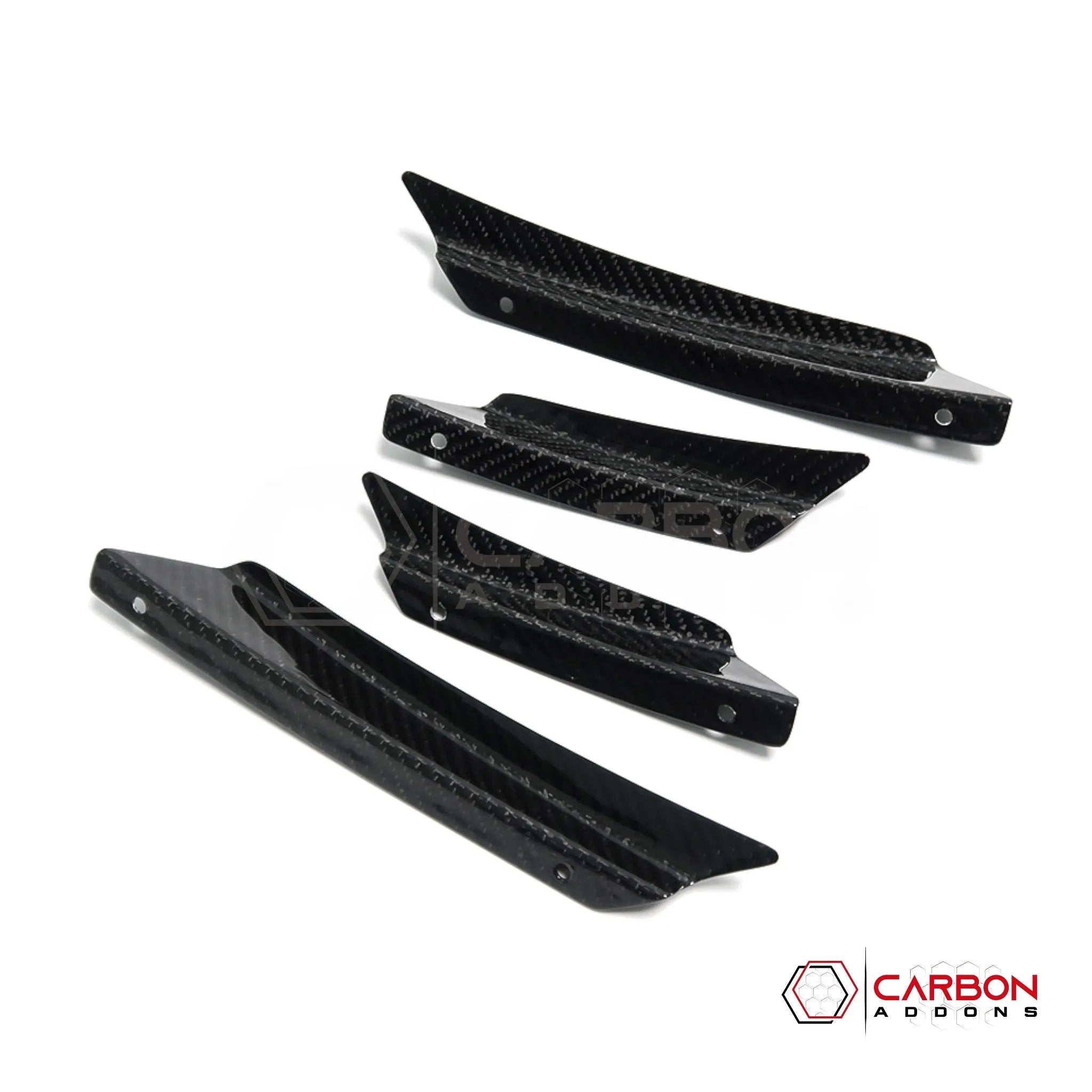 C8 Corvette Front Bumper Canards - 4pcs