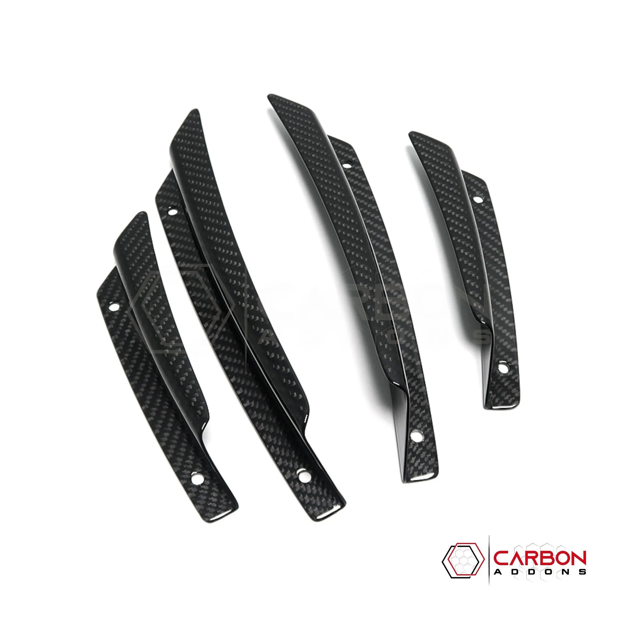 C8 Corvette Front Bumper Canards - 4pcs