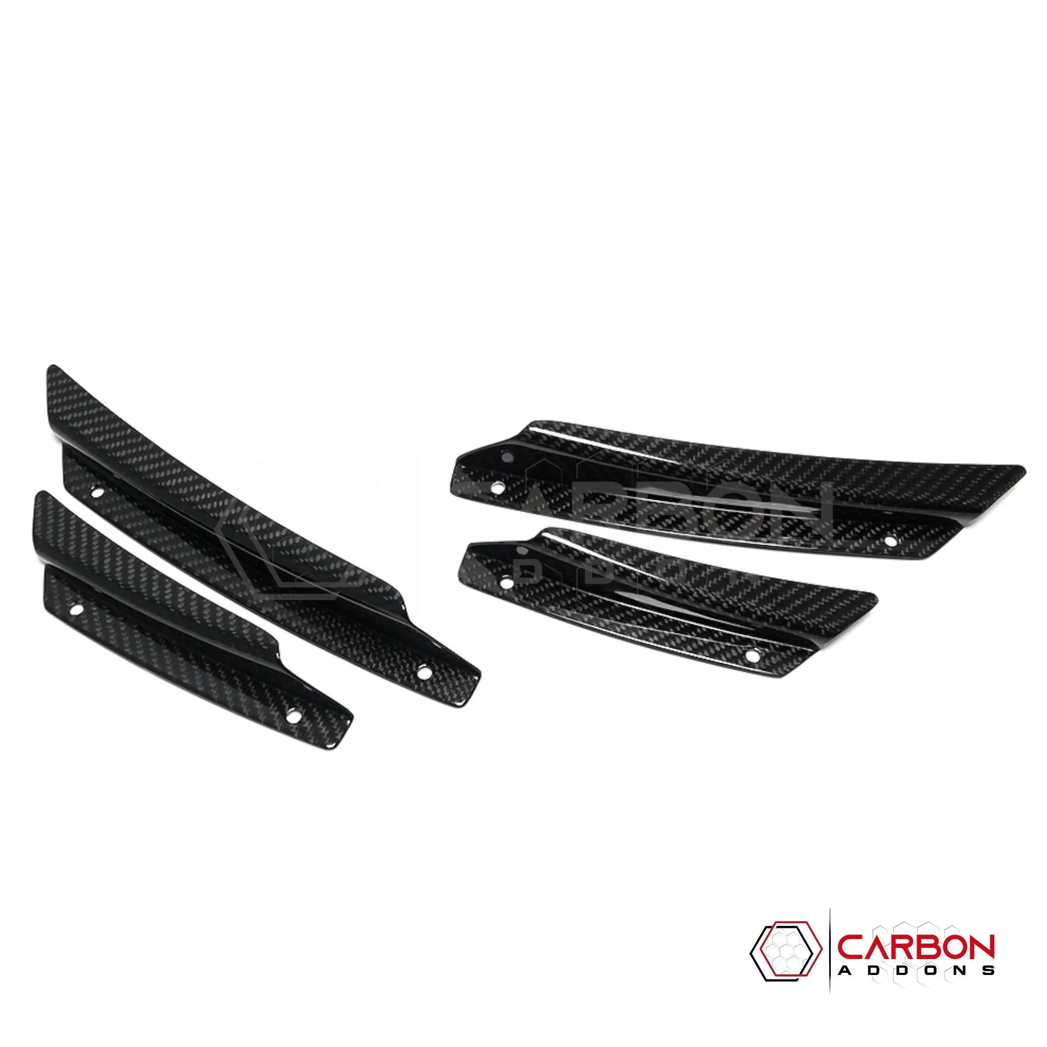 C8 Corvette Front Bumper Canards - 4pcs