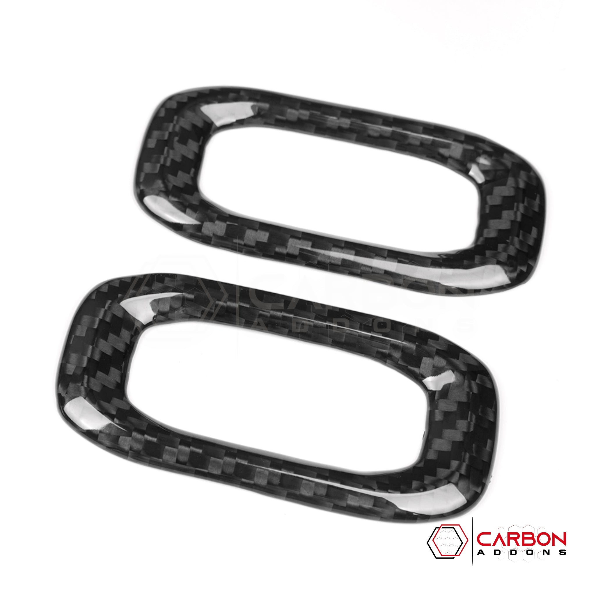 Jeep Gladiator JT & Wrangler JL Door Lock Switch Frame Trim Cover – Real Dry Carbon Fiber (Glossy or Matte) 2020–Current