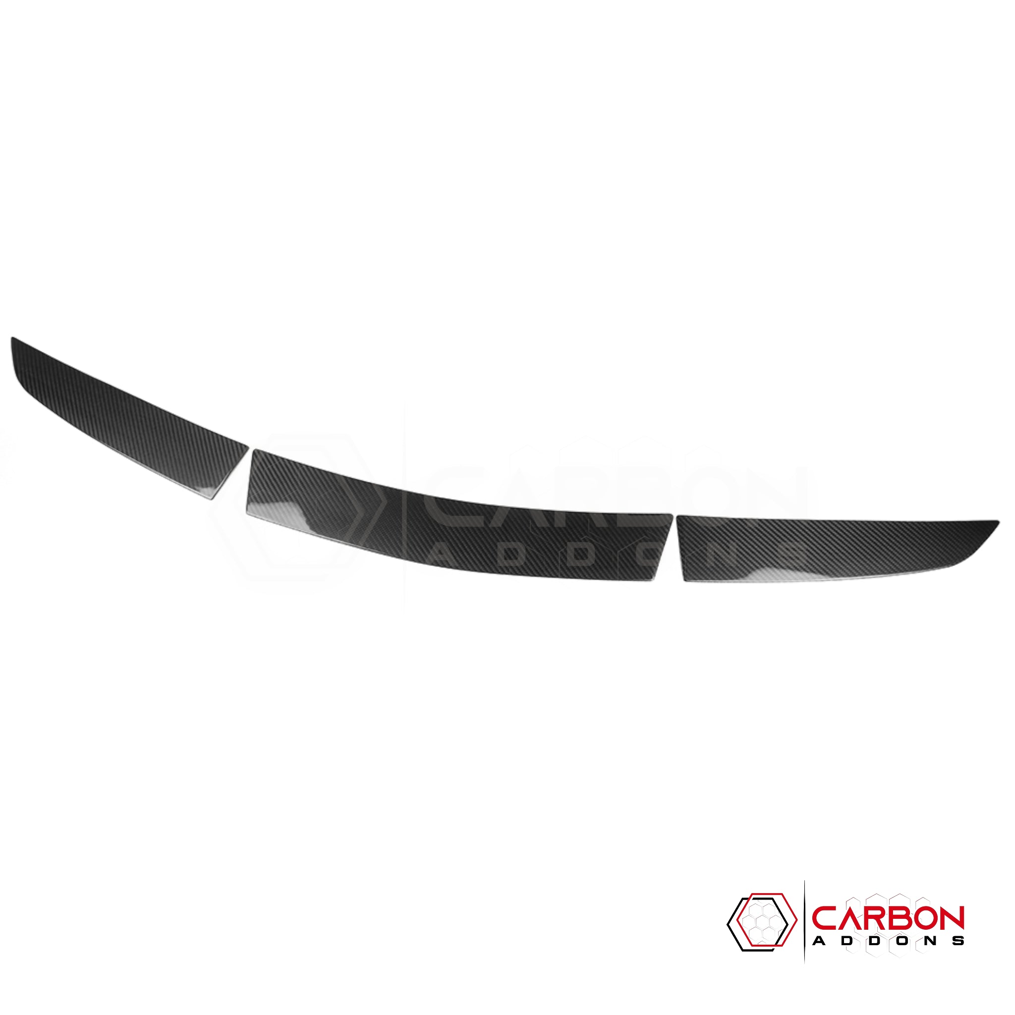 C8 Corvette Z06 / E-Ray Carbon Fiber Spoiler Delete Covers – Dry Pre-Preg (3pc)