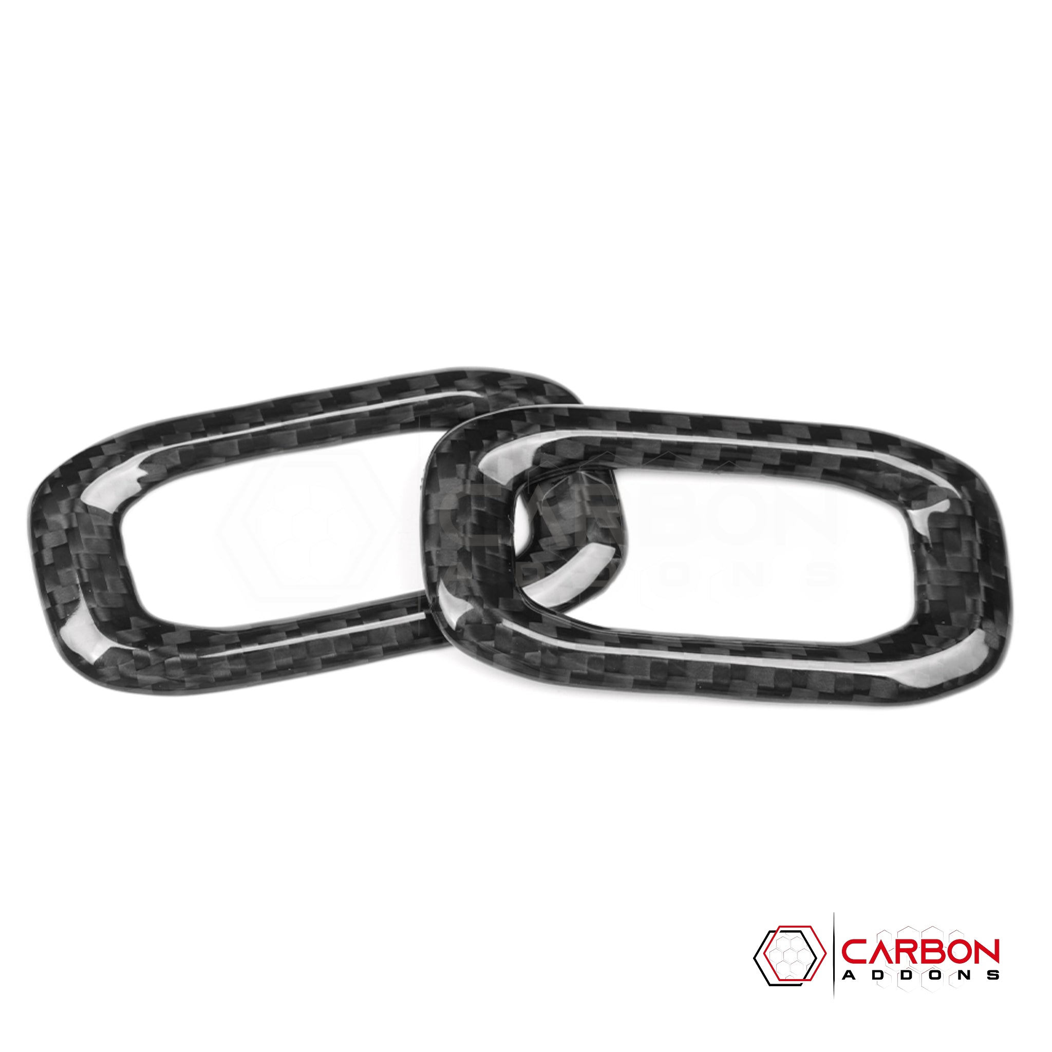 Jeep Gladiator JT & Wrangler JL Door Lock Switch Frame Trim Cover – Real Dry Carbon Fiber (Glossy or Matte) 2020–Current