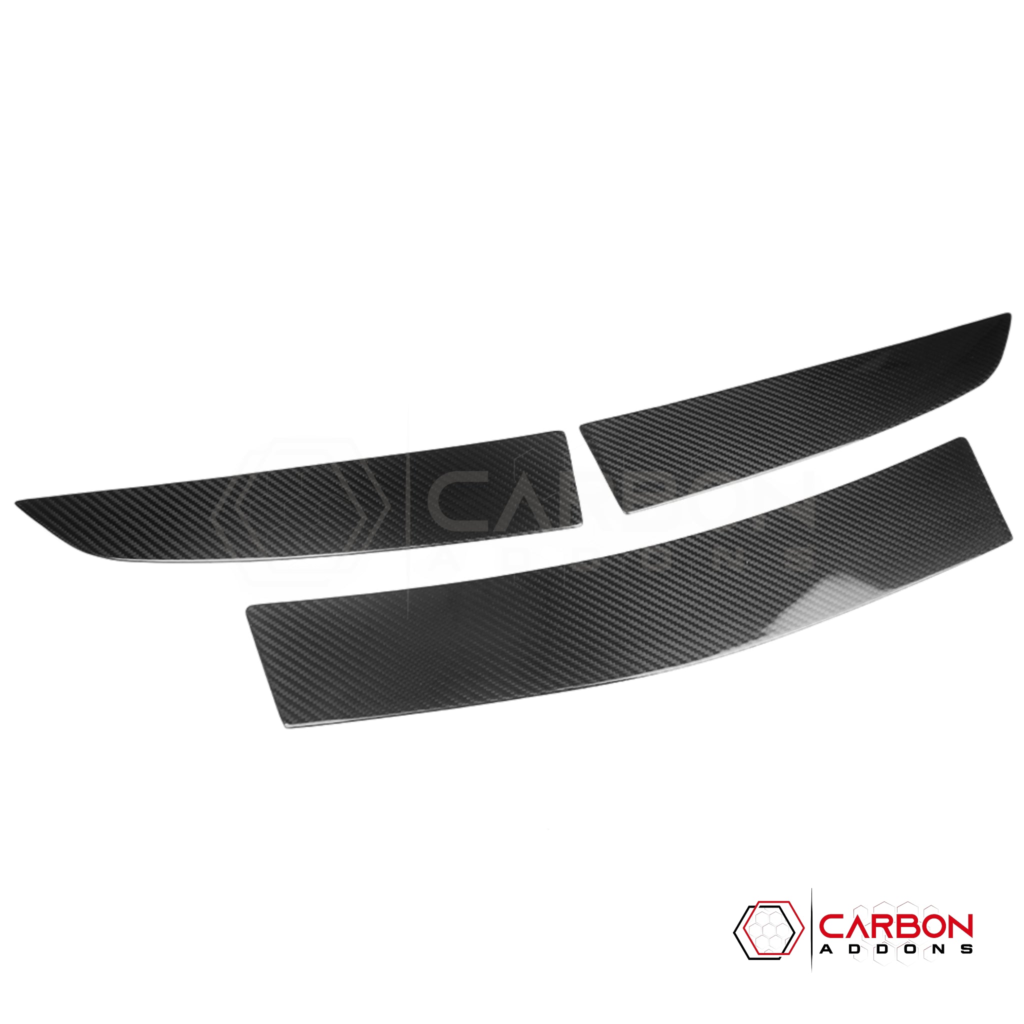 C8 Corvette Z06 / E-Ray Carbon Fiber Spoiler Delete Covers – Dry Pre-Preg (3pc)