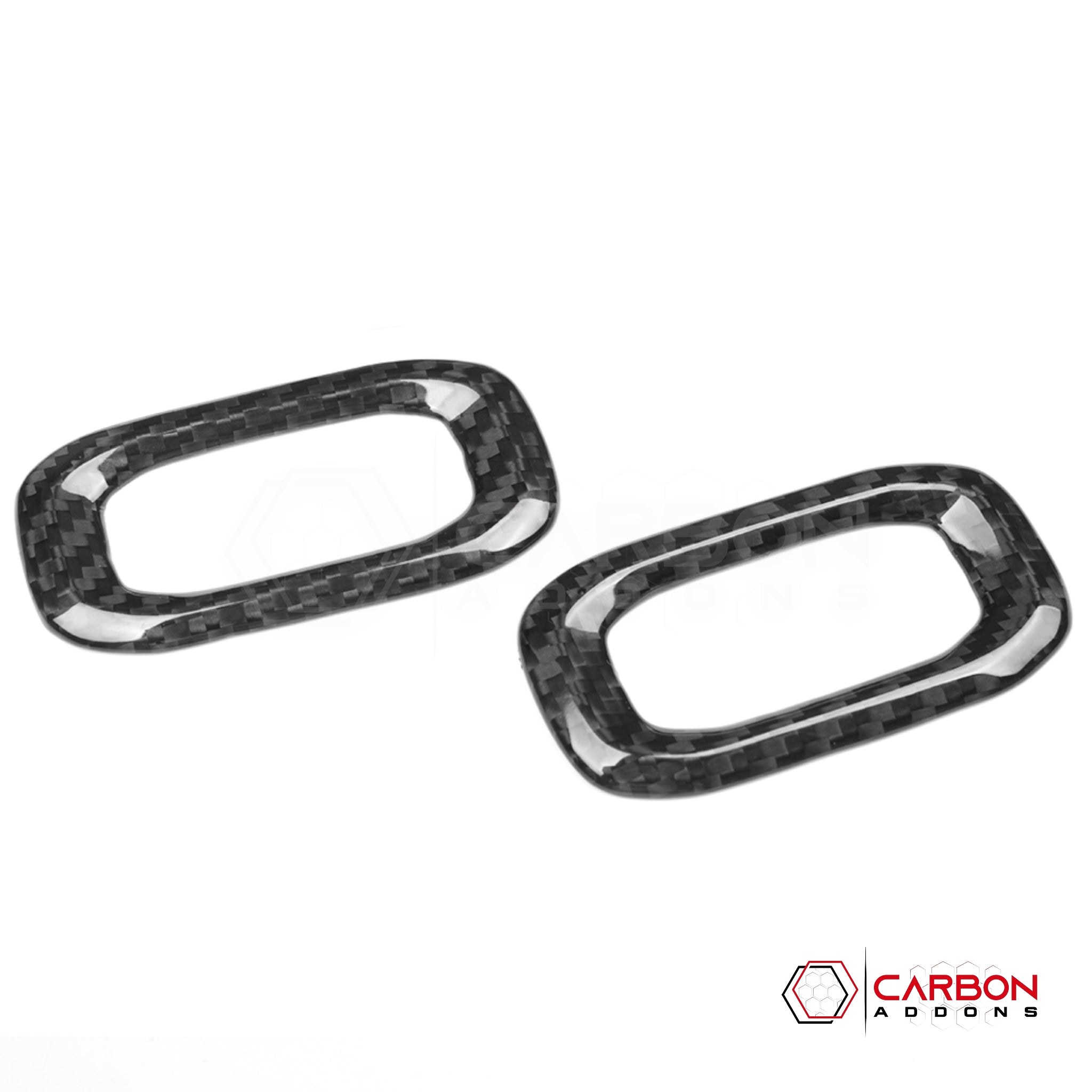 Jeep Gladiator JT & Wrangler JL Door Lock Switch Frame Trim Cover – Real Dry Carbon Fiber (Glossy or Matte) 2020–Current