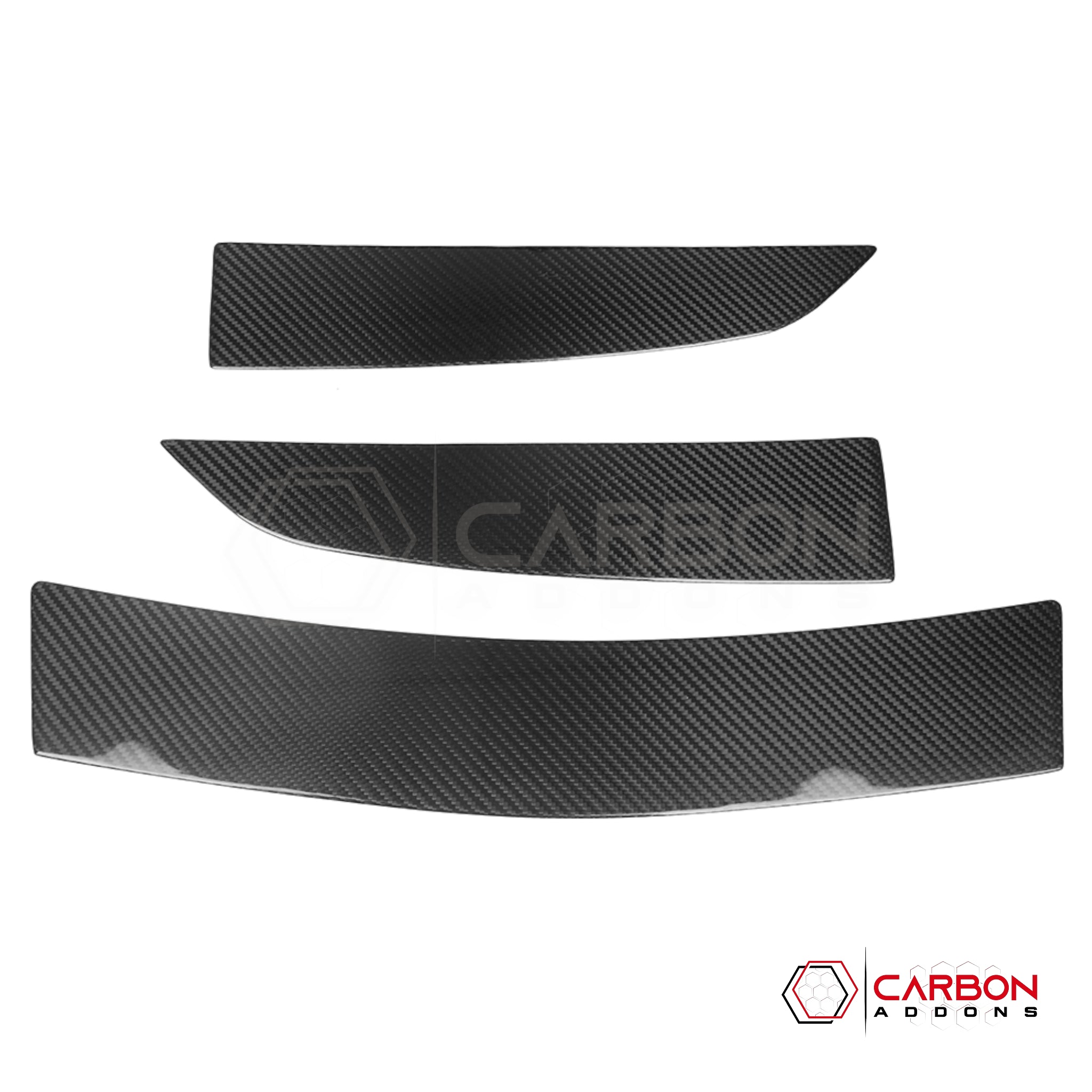 C8 Corvette Z06 / E-Ray Carbon Fiber Spoiler Delete Covers – Dry Pre-Preg (3pc)