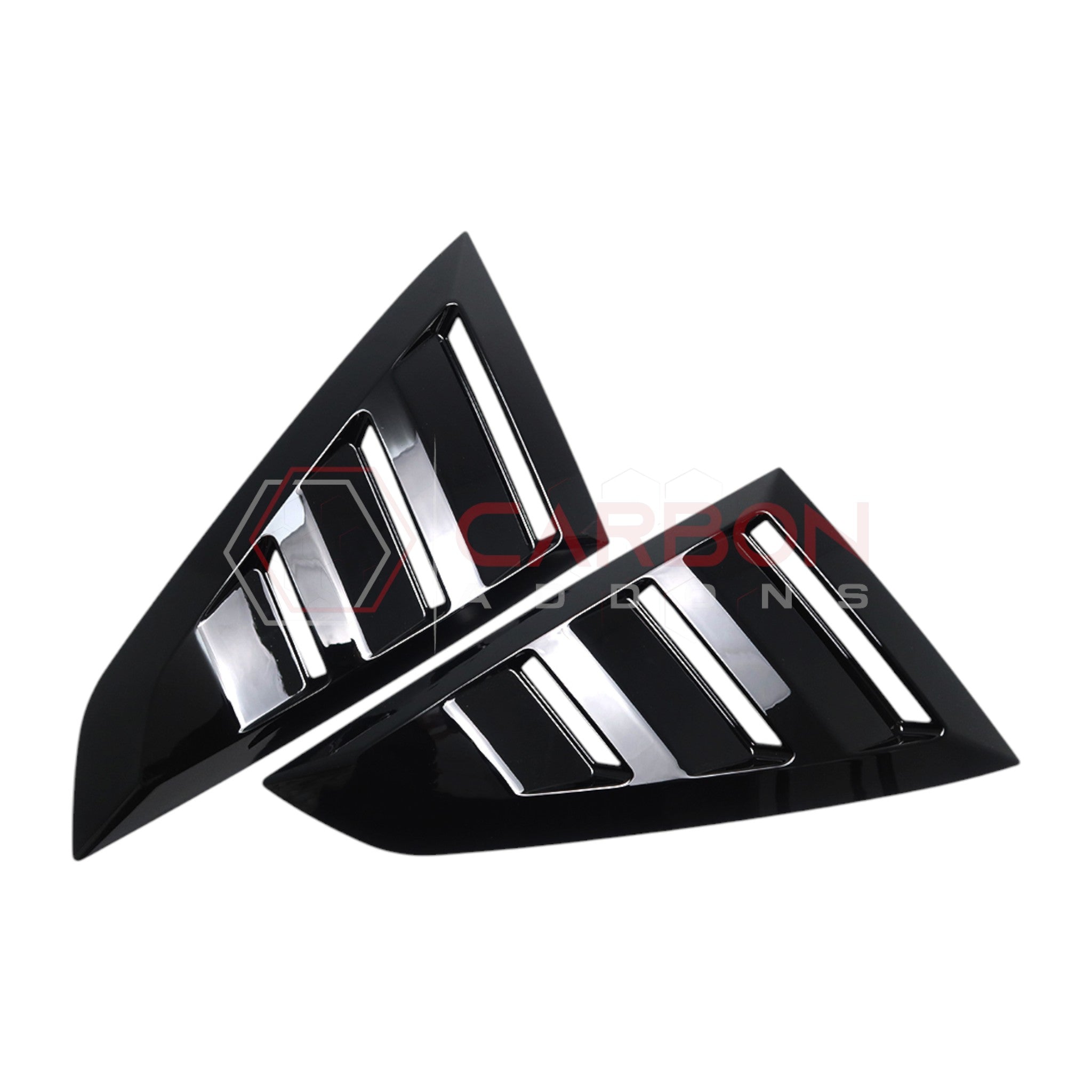 2024+ S650 Mustang Rear Quarter Window Louvers - ABS Plastic
