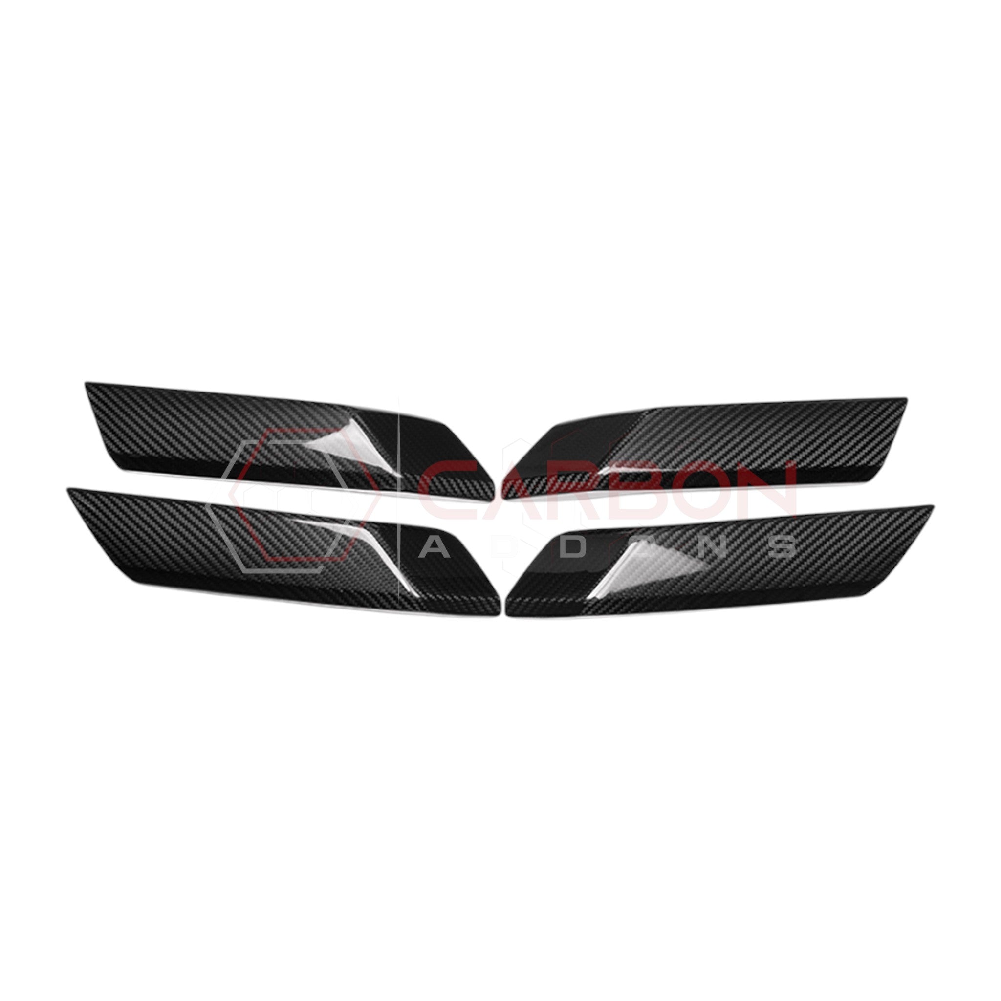 2021+ Ford Bronco Real Carbon Fiber Interior Lower Door Handle Trim Covers