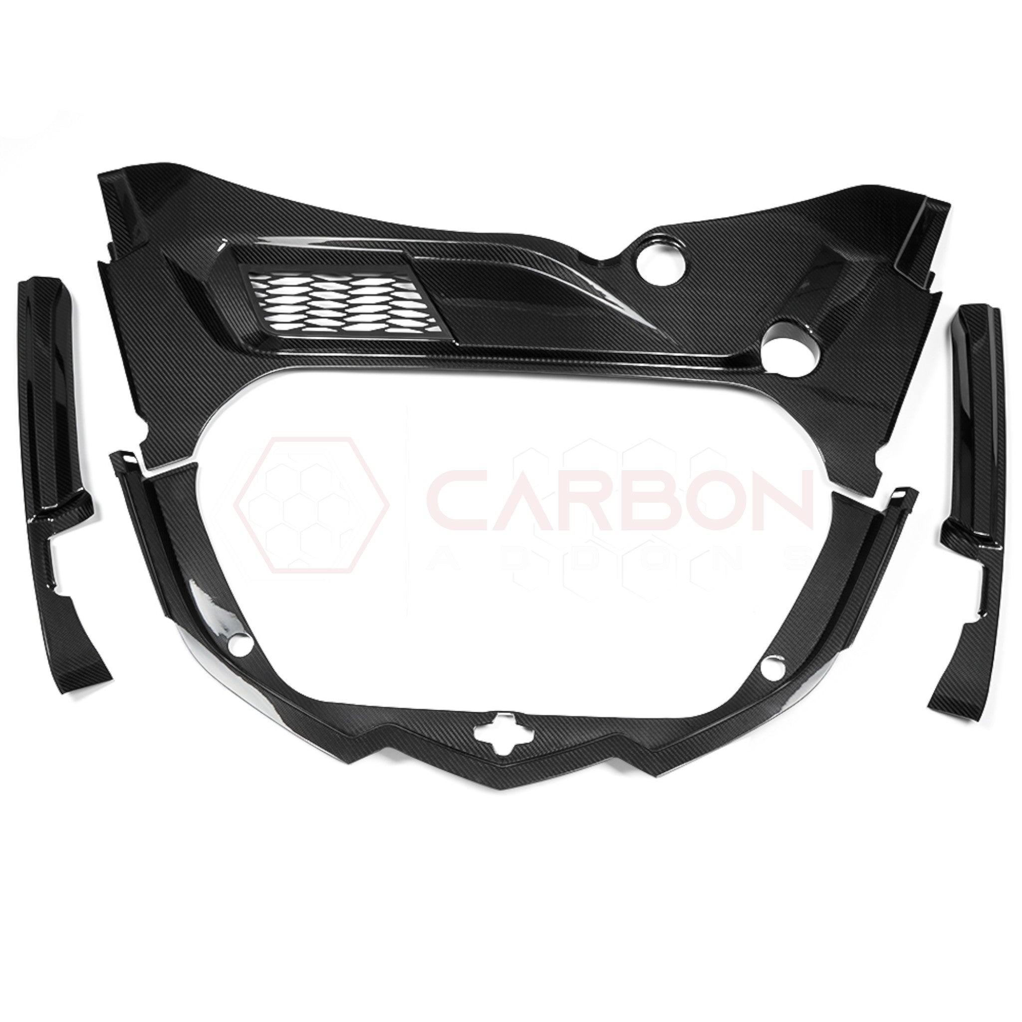 C8 Corvette Real Carbon Fiber Front Trunk/Frunk Replacement Trim Panels