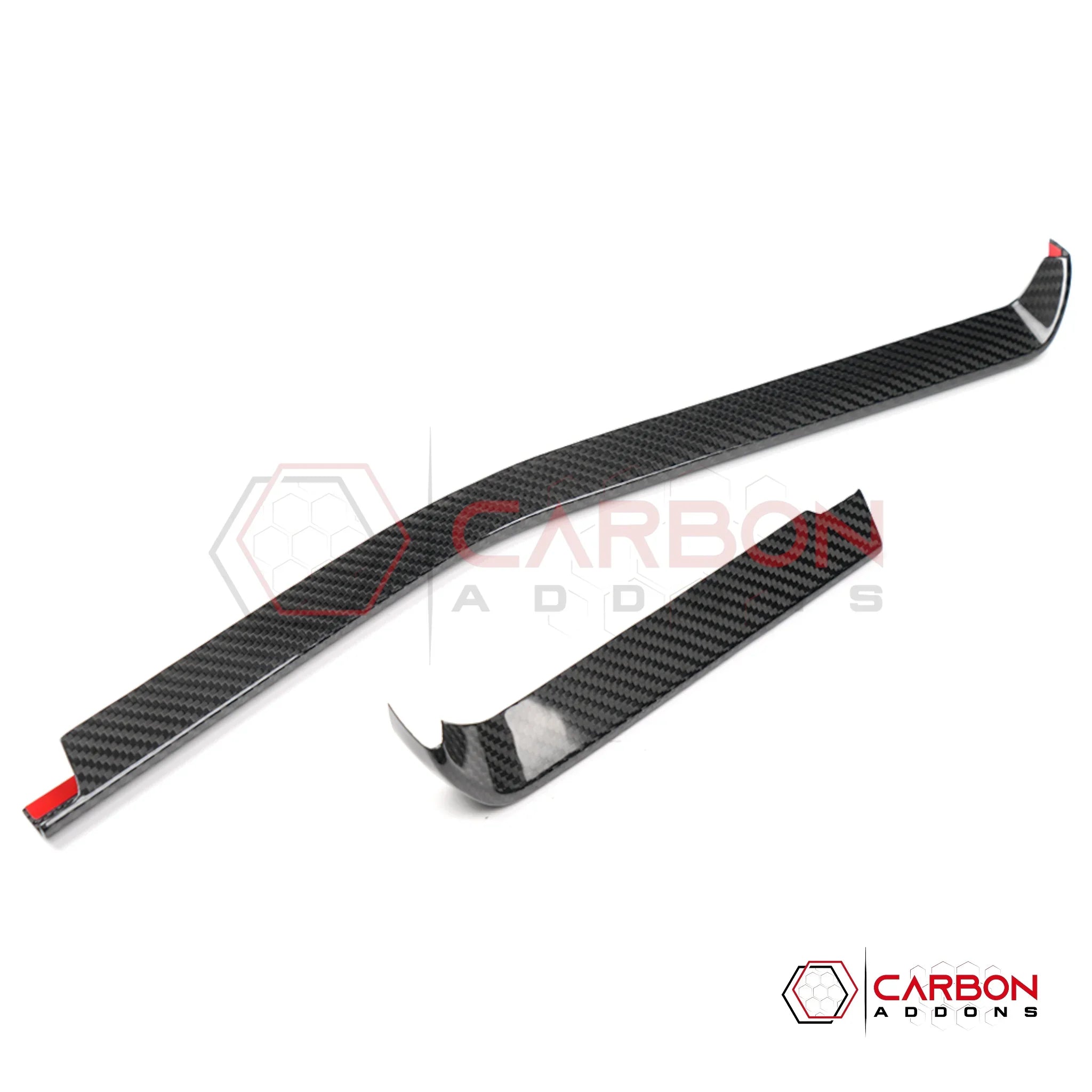 2026+ C8 Corvette Carbon Fiber Dash Trim Cover | Chrome Delete