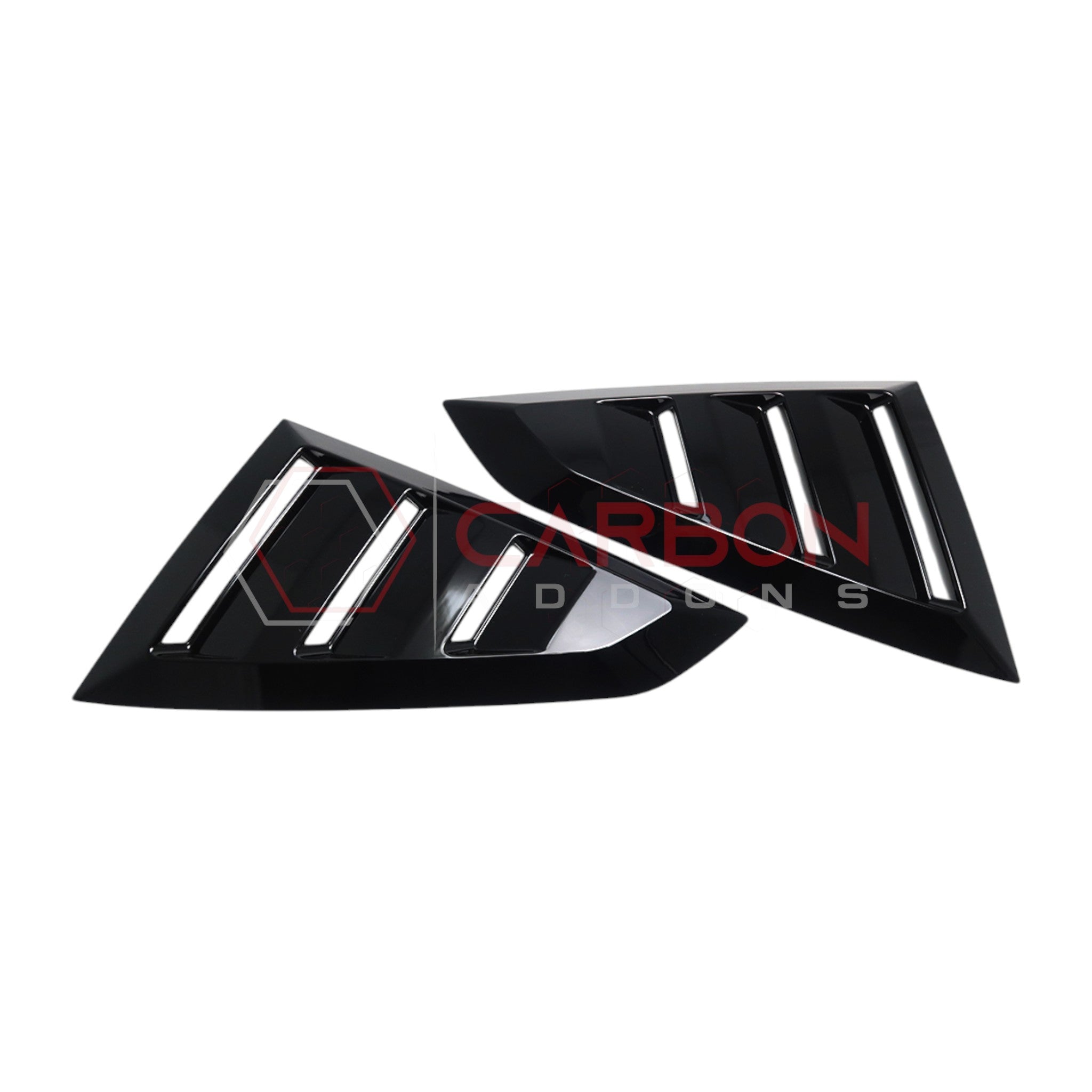 2024+ S650 Mustang Rear Quarter Window Louvers - ABS Plastic
