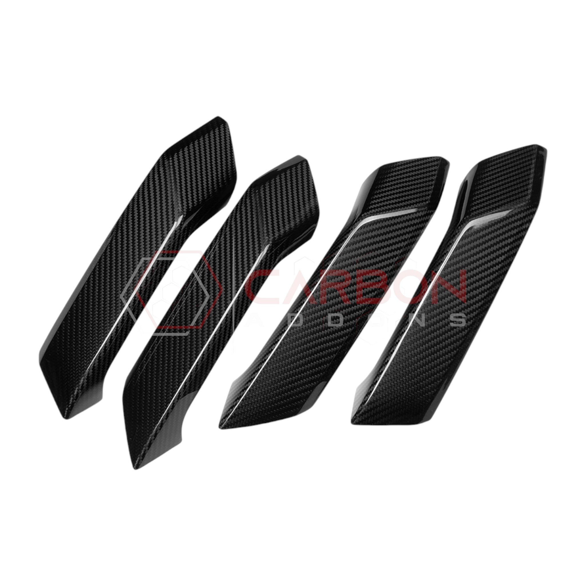 2021+ Ford Bronco Real Carbon Fiber Interior Lower Door Handle Trim Covers