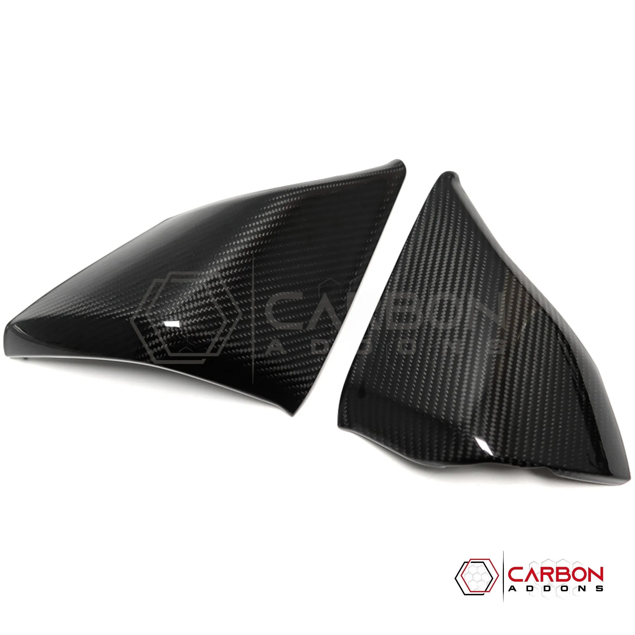 C8 Corvette Gauge Cluster Upper Dashboard HUD Side Carbon Fiber Covers