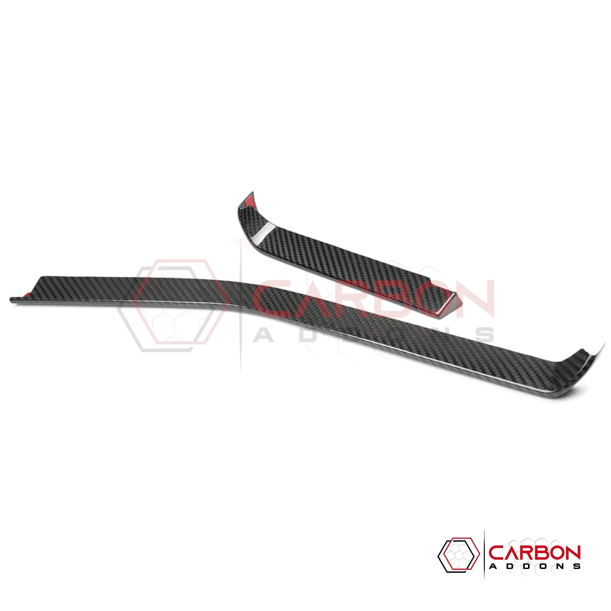 2026+ C8 Corvette Carbon Fiber Dash Trim Cover | Chrome Delete