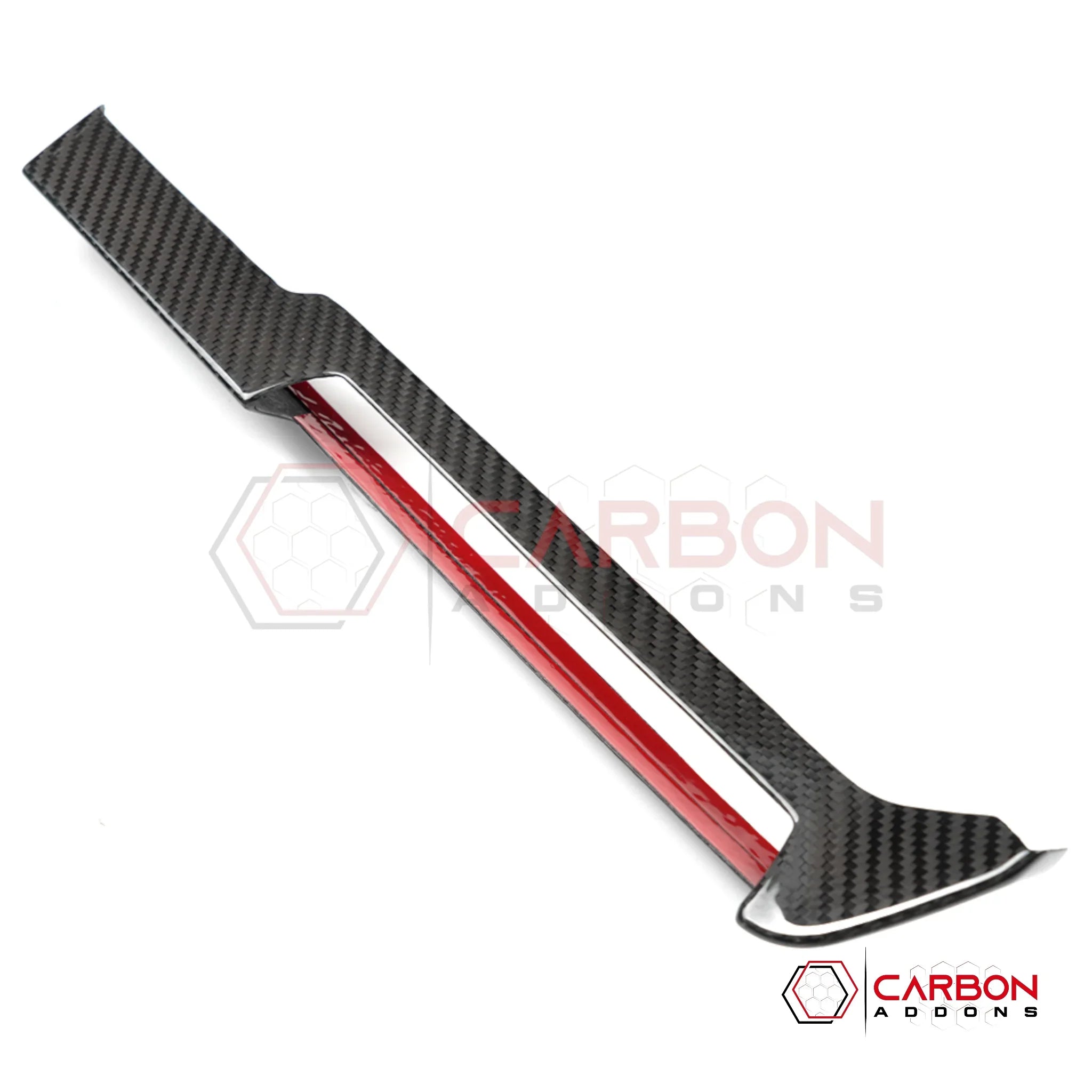 2026+ C8 Corvette Real Carbon Fiber AC Control Trim Cover | Chrome Delete