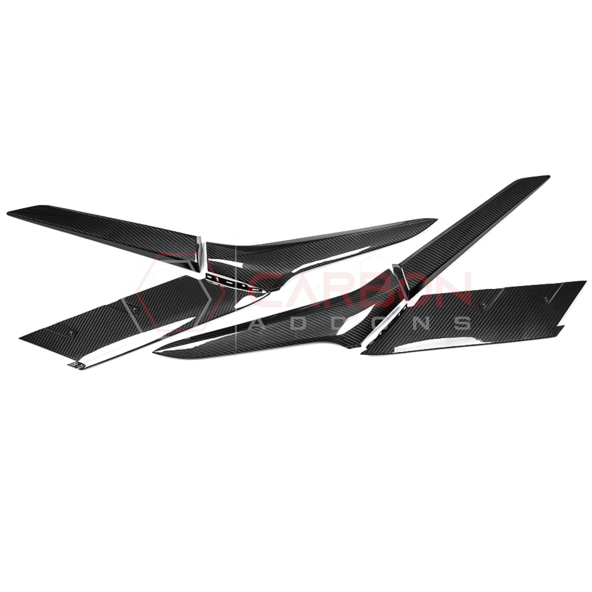 C8 Corvette Z06/ERay Carbon Fiber Side Scoop Boomerang Directly Replacement Trims
