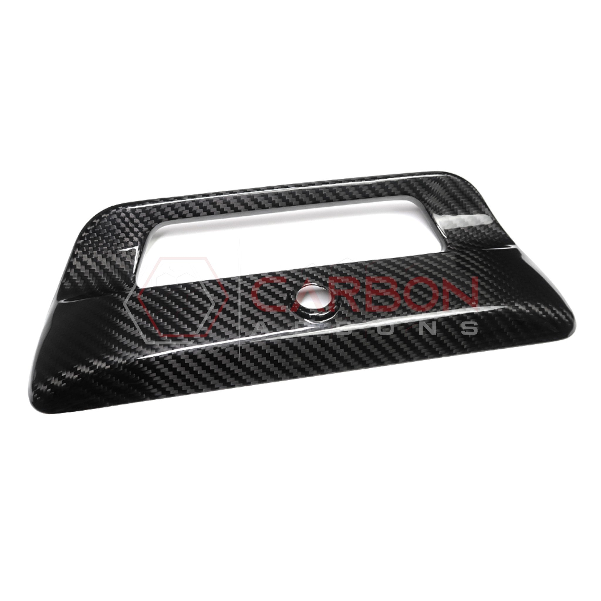 2019+ RAM 1500/TRX/RHO Tailgate Door Handle Trim Real Carbon Fiber Cover