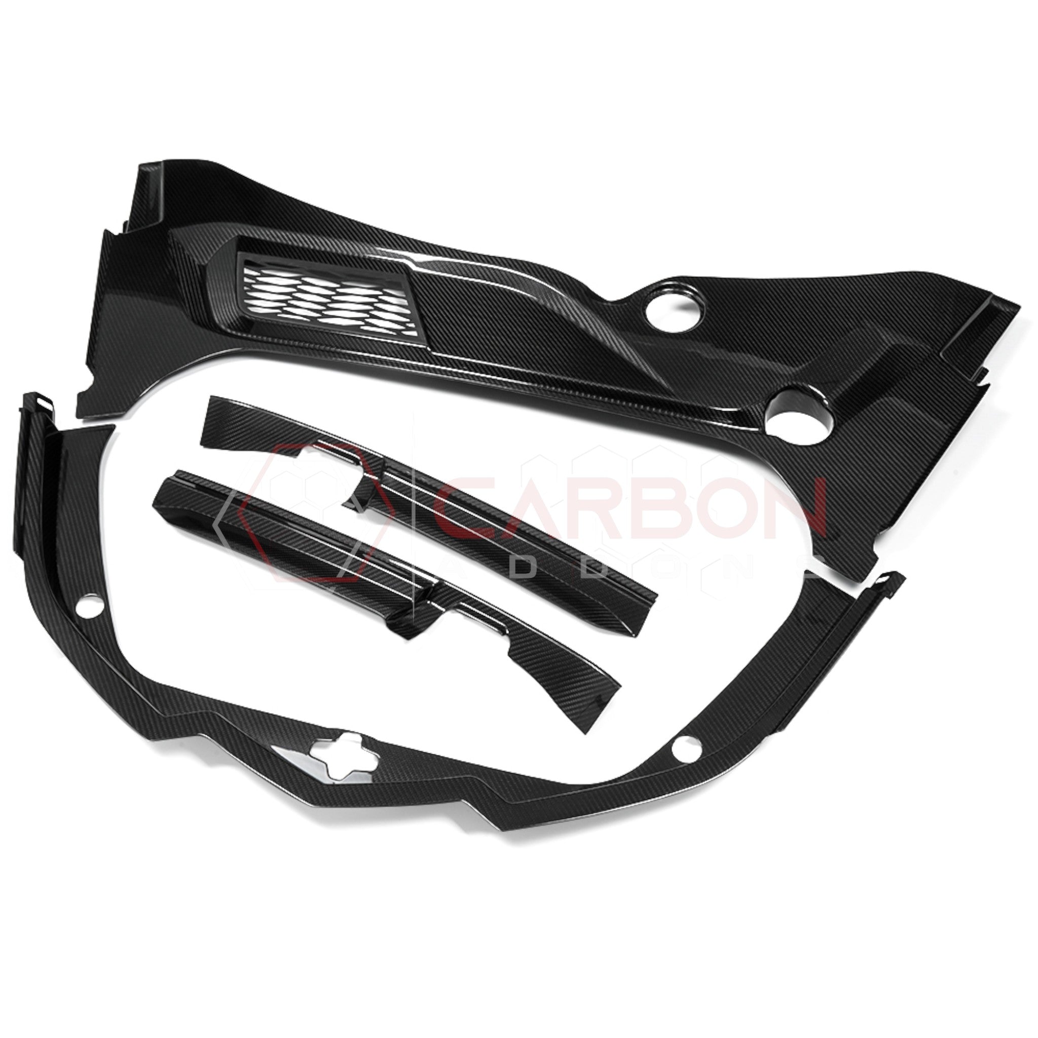 C8 Corvette Real Carbon Fiber Front Trunk/Frunk Replacement Trim Panels