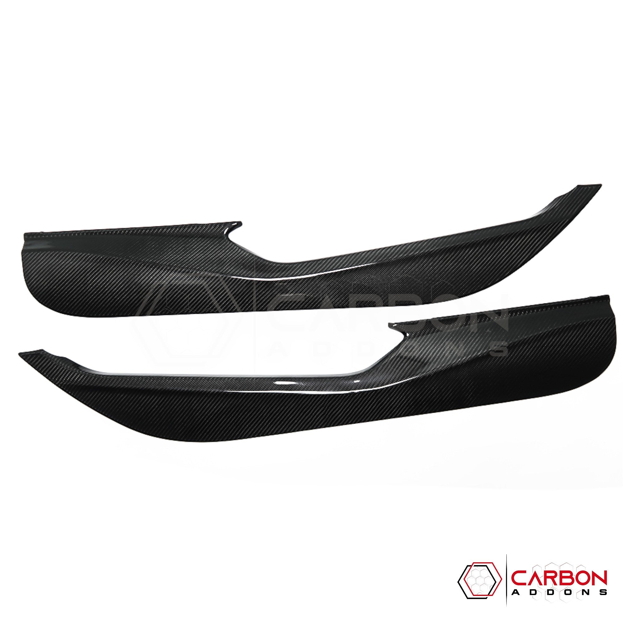 C8 Corvette Real Carbon Fiber Door Kick Panel Covers