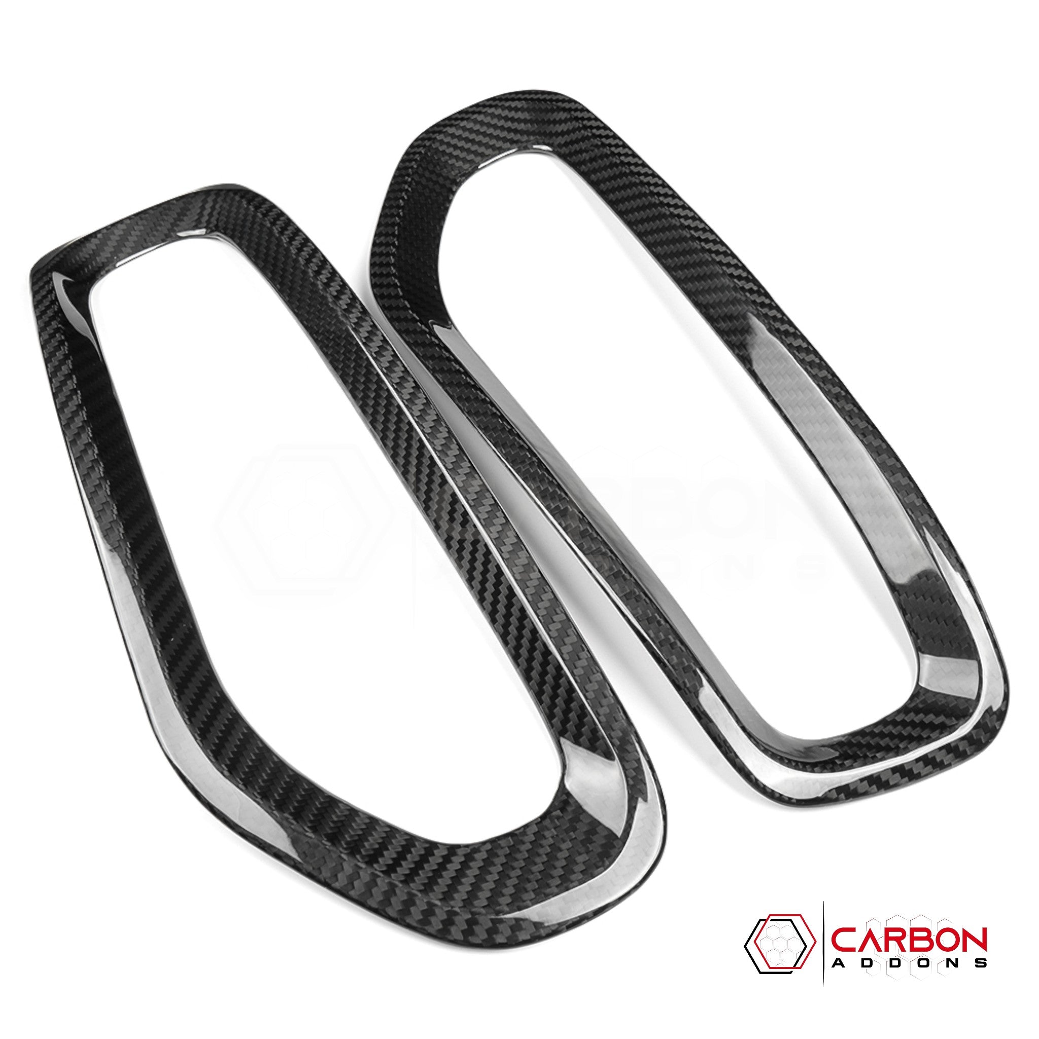 2019+ Dodge Ram 1500 (All Trims) Carbon Fiber Fog Light Frame Covers