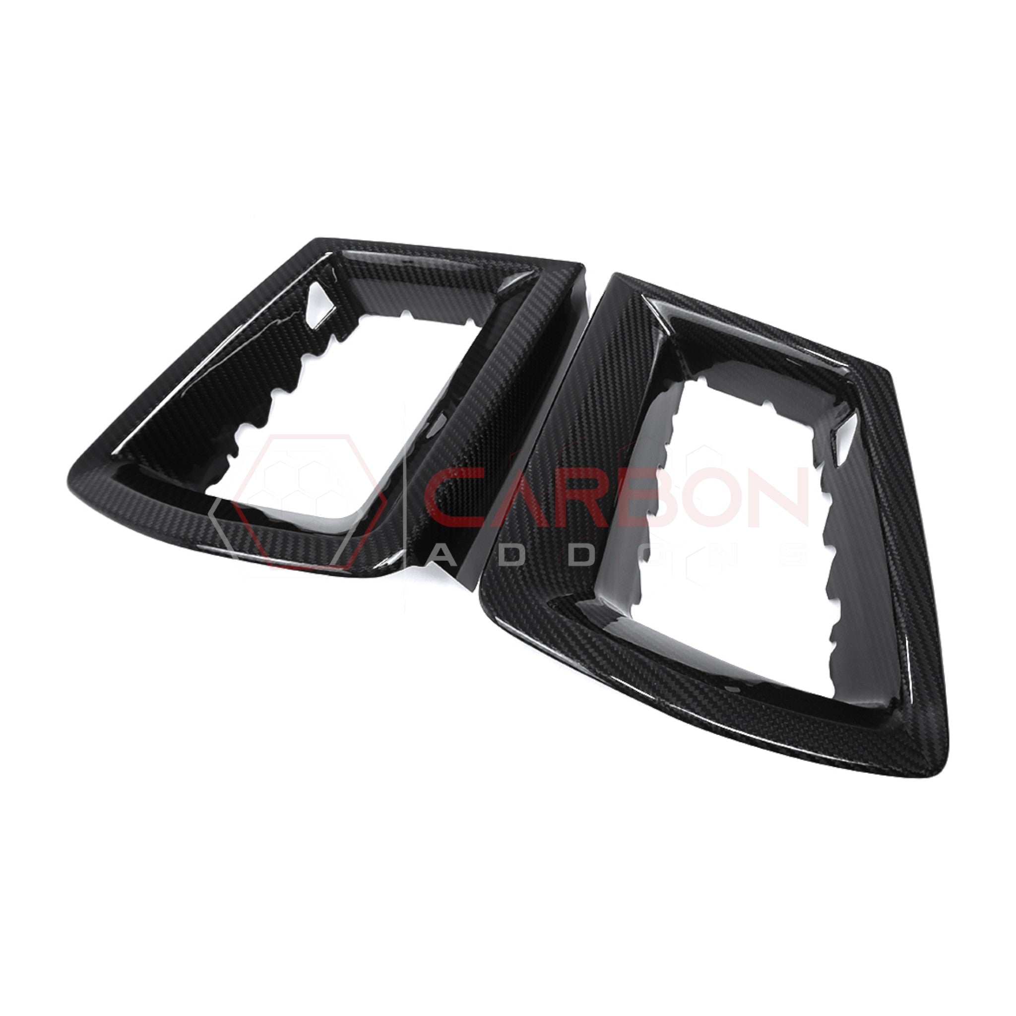 2024+ S650 Ford Mustang GT Real Carbon Fiber Grill Insert Covers