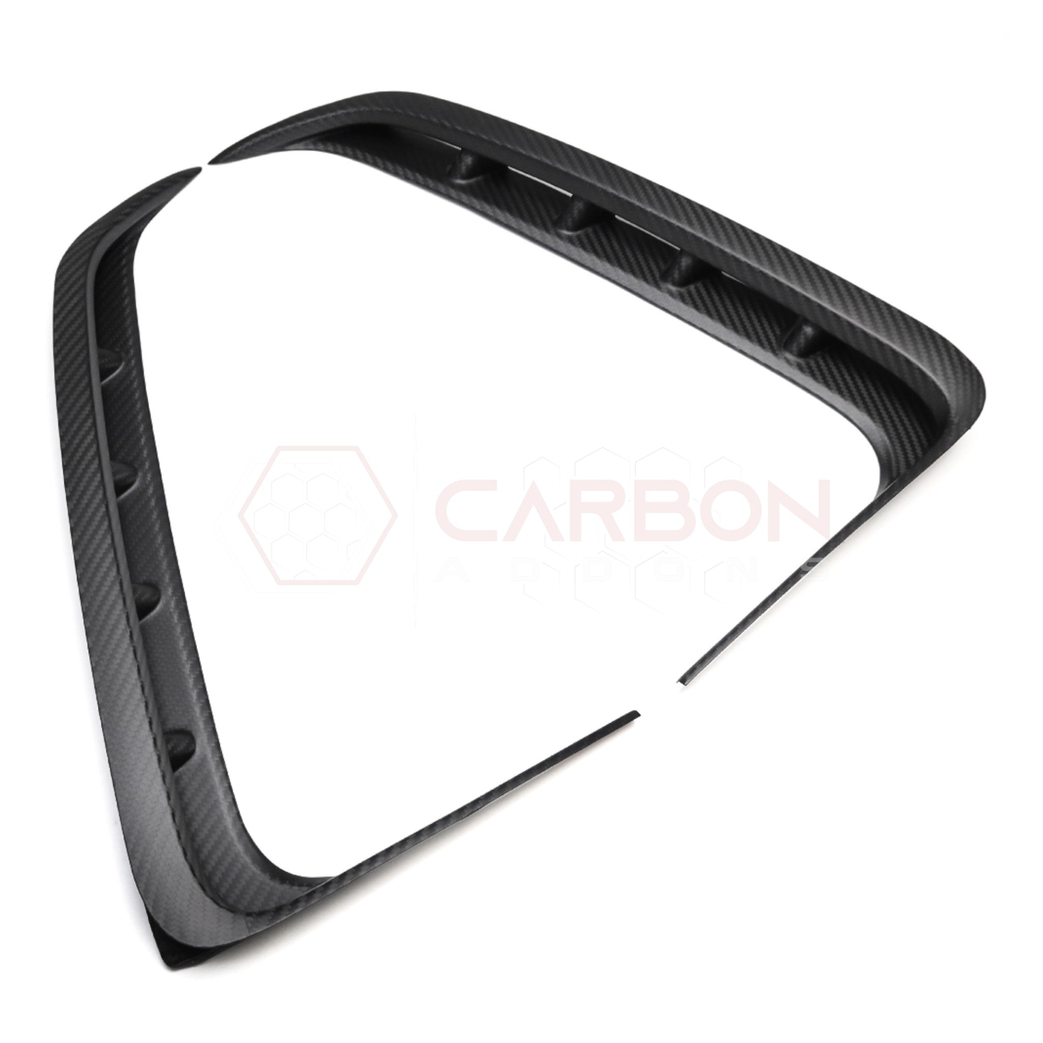 2021+ RAM TRX/RHO Exterior Rear Fender Taillight Vent Trims Hard Carbon Fiber Covers