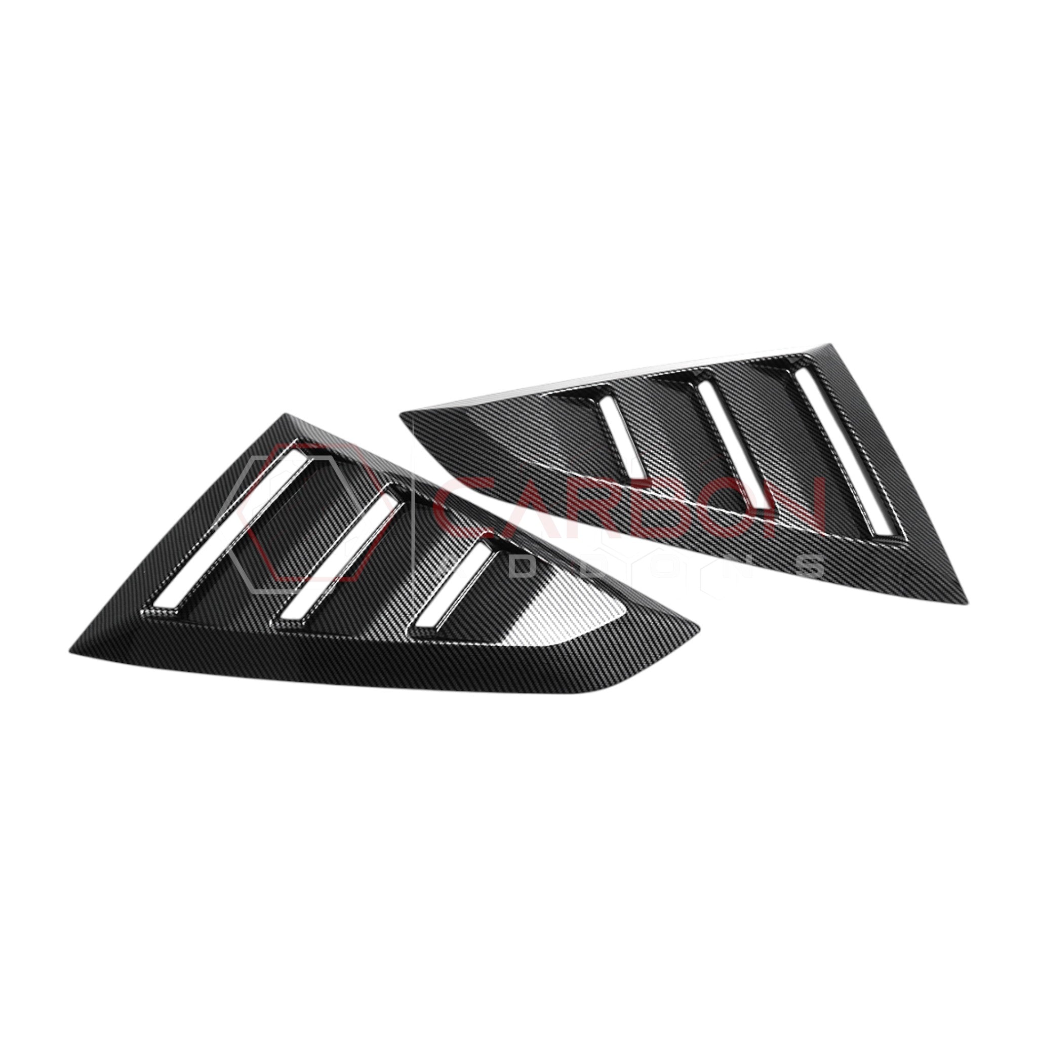 2024+ S650 Mustang Rear Quarter Window Louvers - ABS Plastic