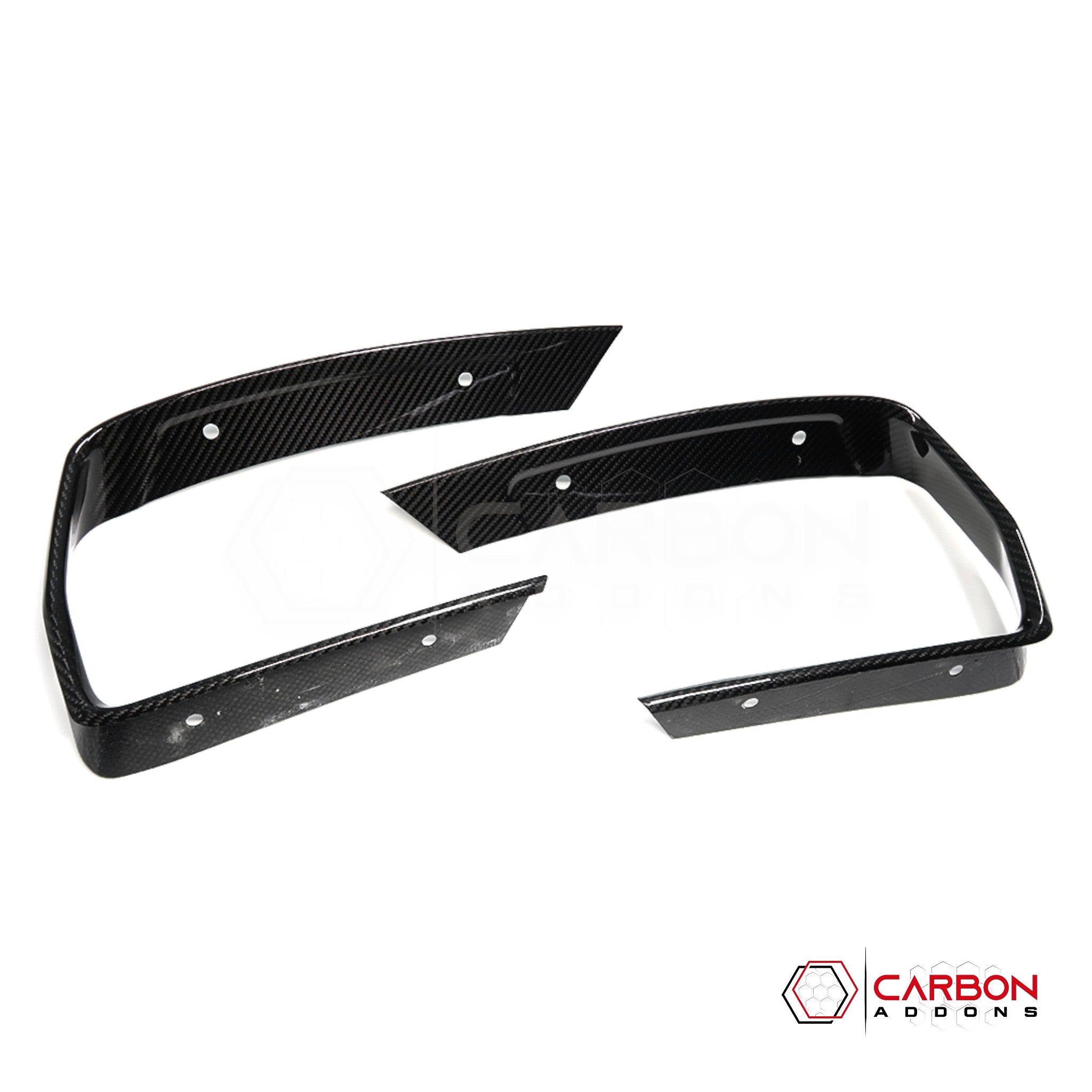 C8 Corvette Carbon Fiber Rear Bumper Exhaust Surround Trim Cover